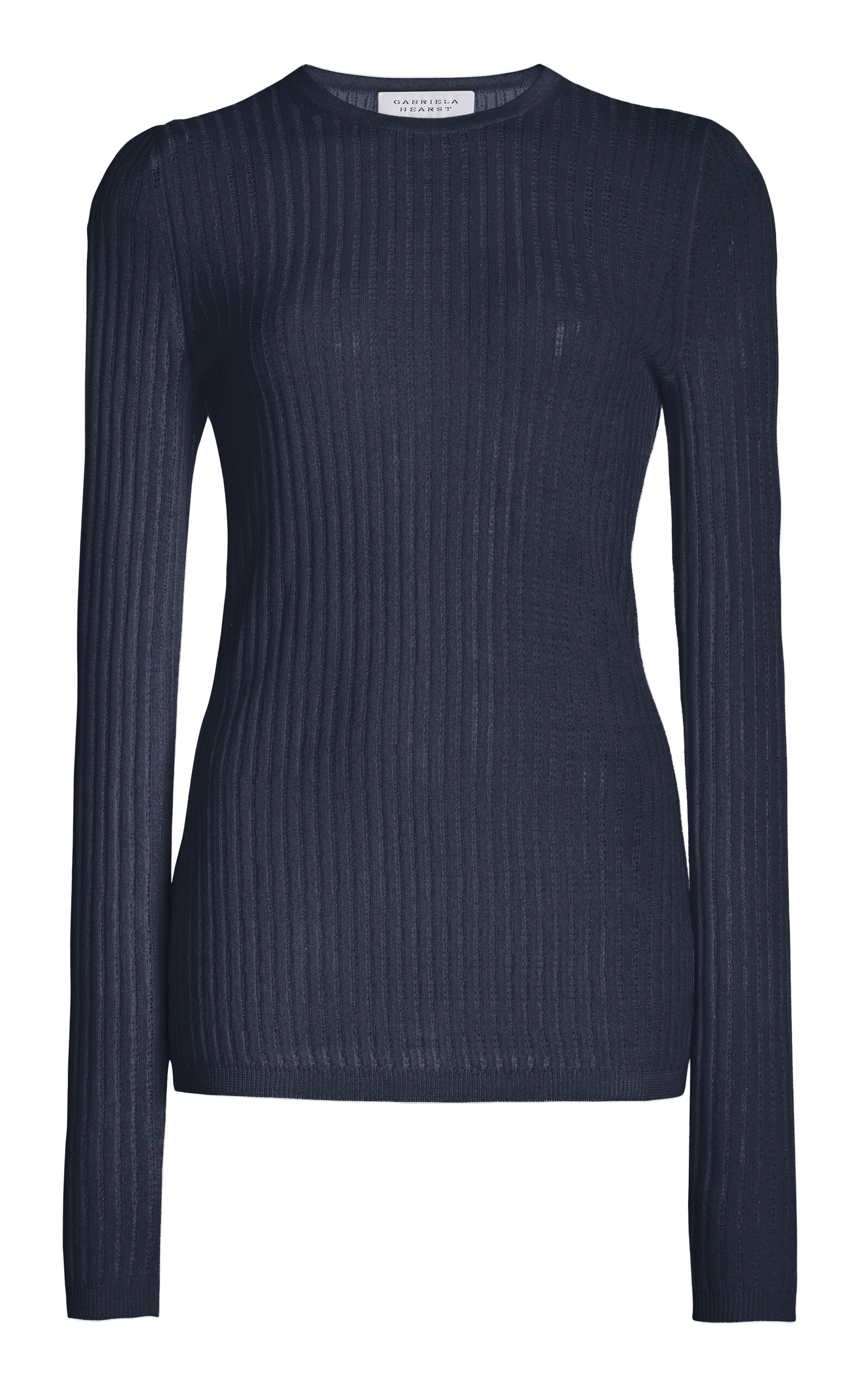 Gabriela Hearst Browning Cashmere-silk Sweater In Blue