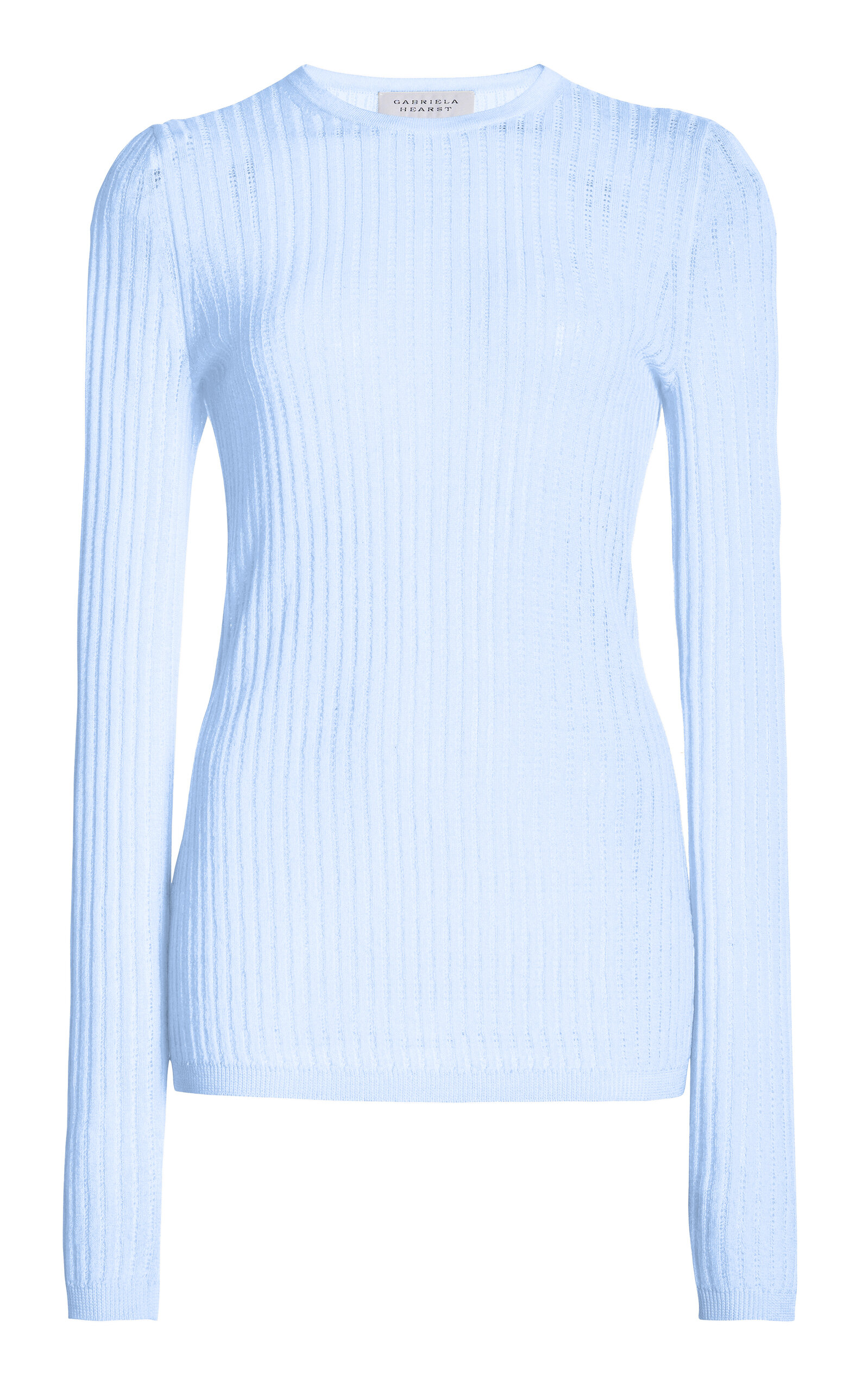 Gabriela Hearst Browning Cashmere-silk Sweater In Blue