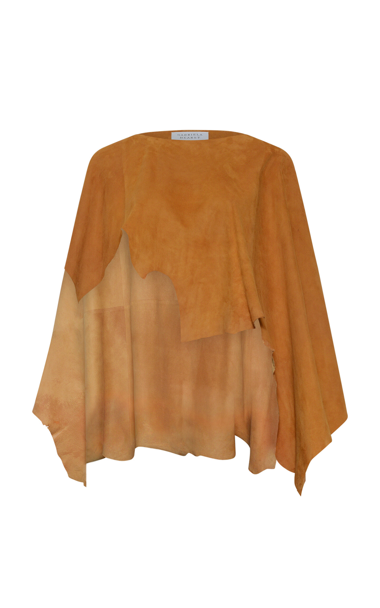Gabriela Hearst Valma Suede Cape In Brown
