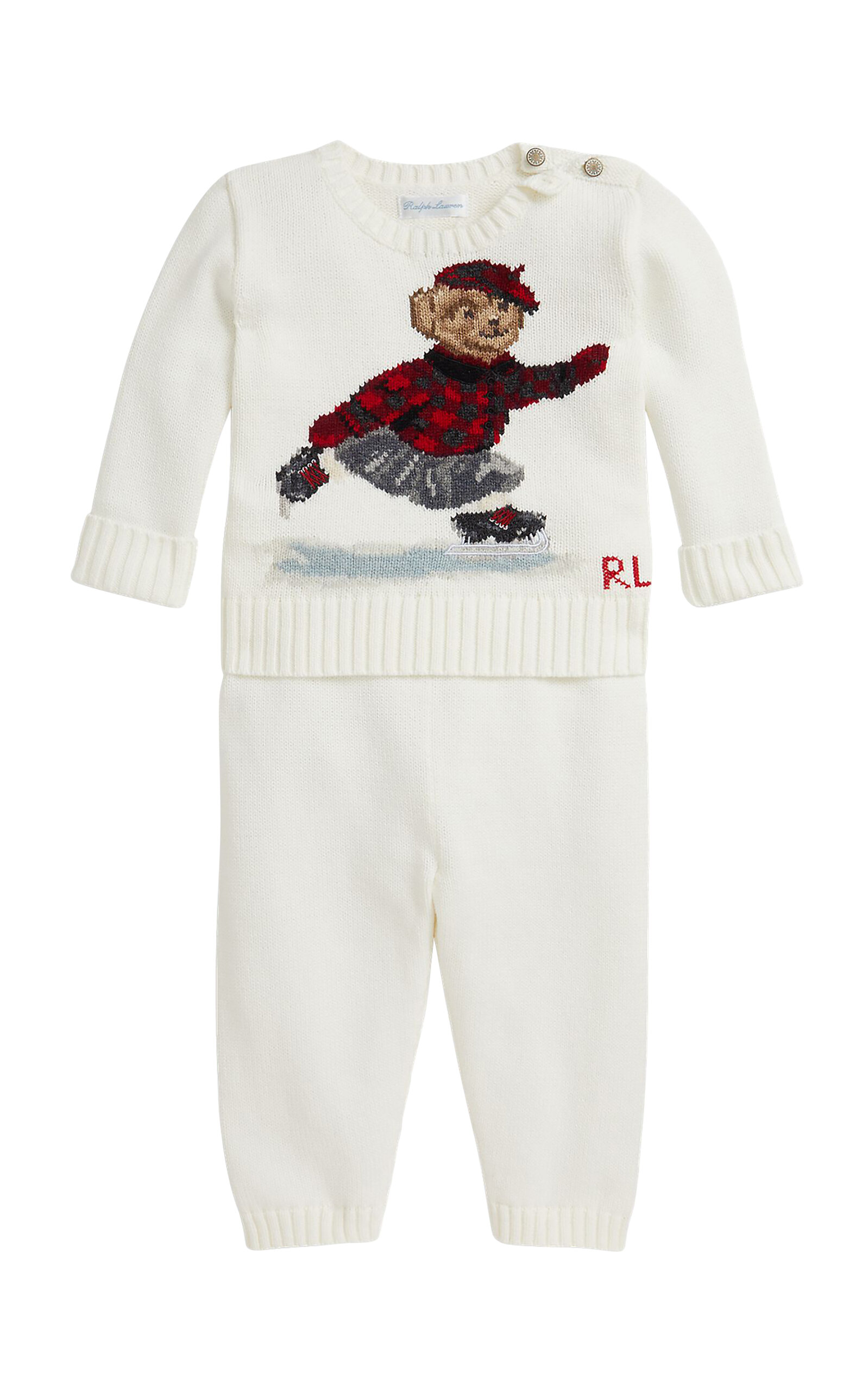POLO RALPH LAUREN Baby Polo Bear Sweater & Pant Set