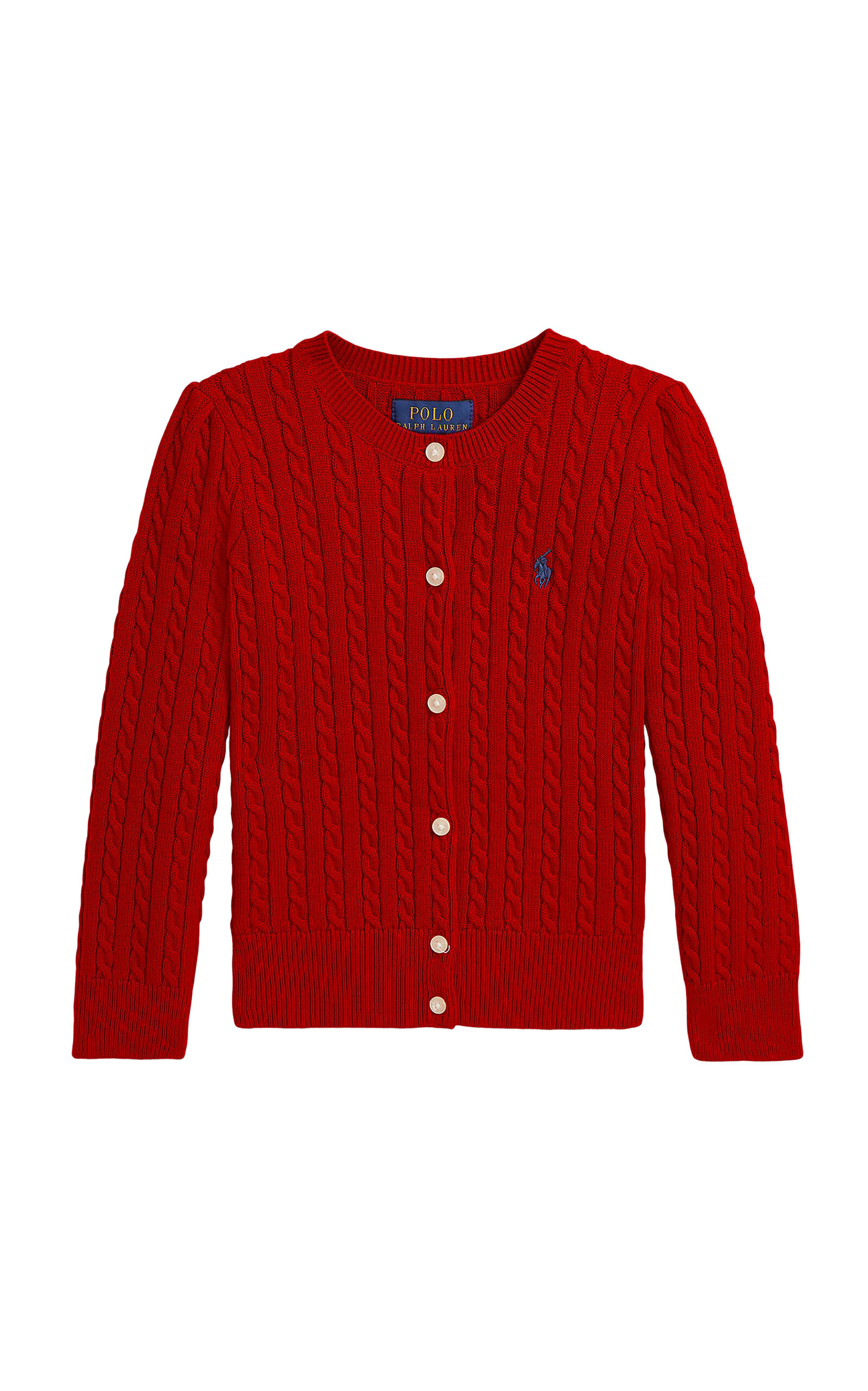 POLO RALPH LAUREN Kid's Mini-Cable Cotton Cardigan