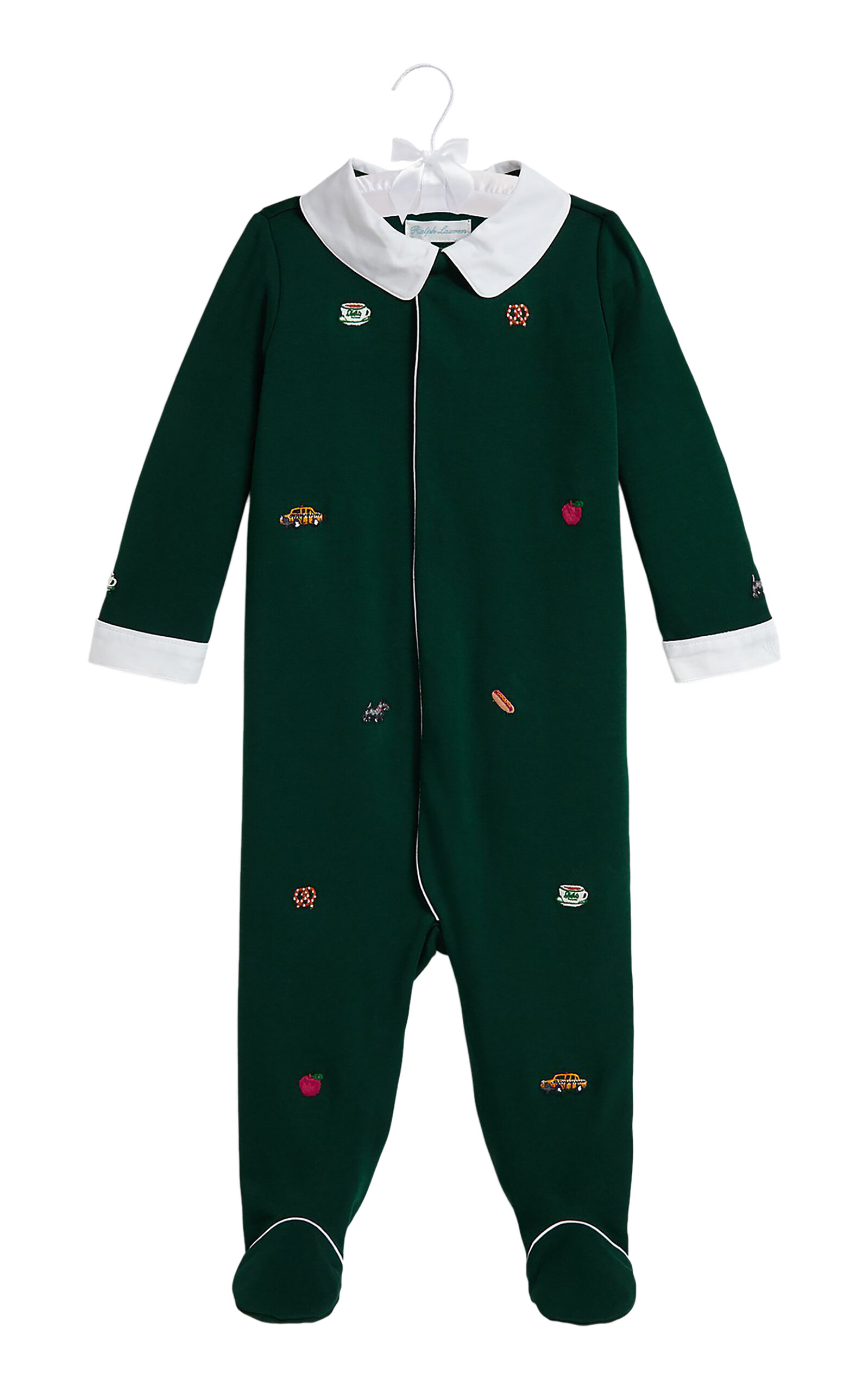 POLO RALPH LAUREN Baby Embroidered Cotton Interlock Coverall