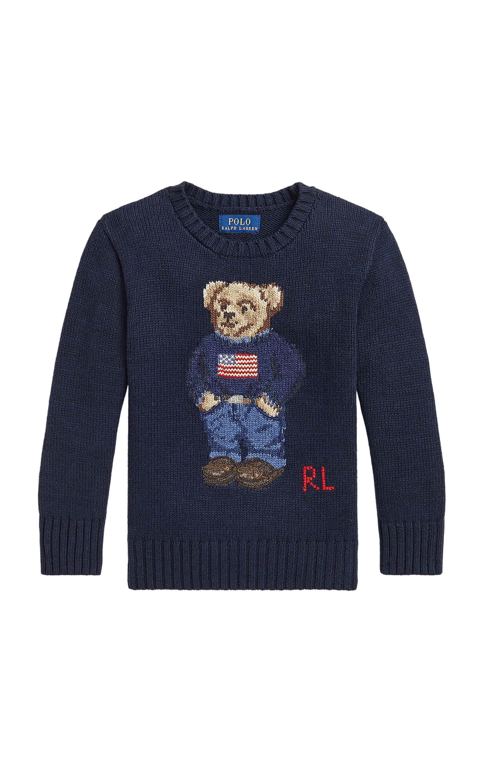 POLO RALPH LAUREN Little Boy Polo Bear Cotton Sweater