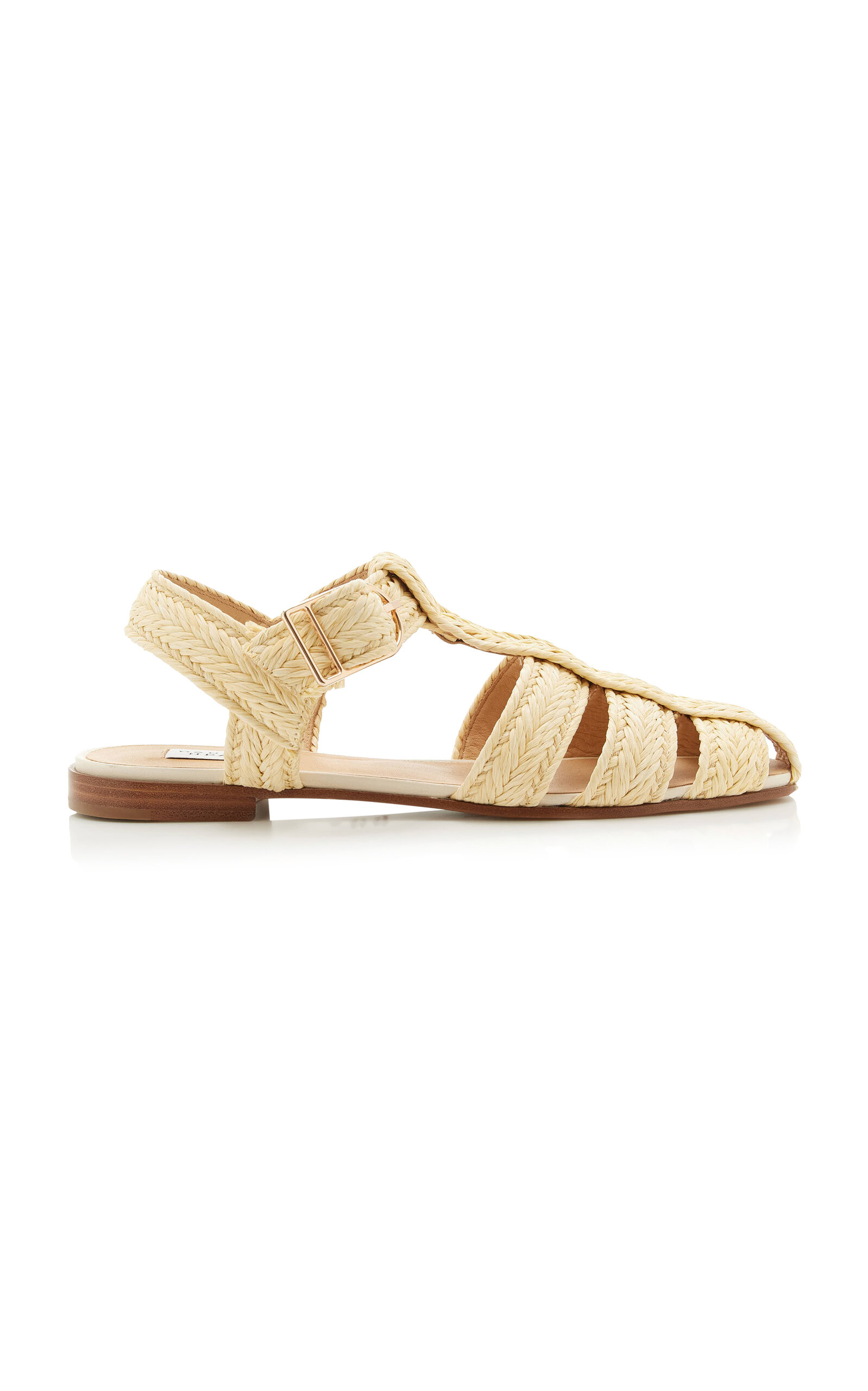 Gabriela Hearst Lynn Raffia Fisherman Sandals