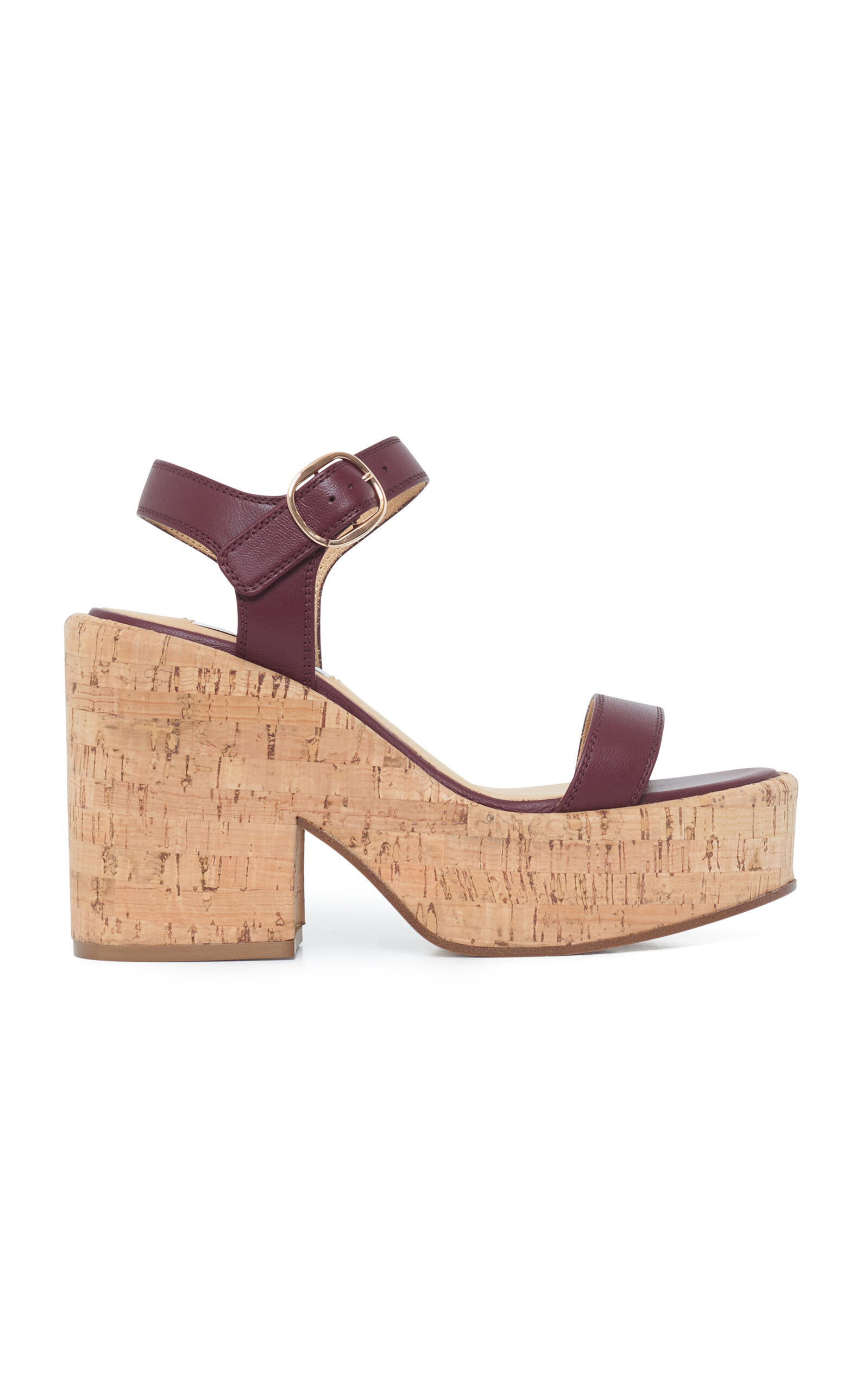 Gabriela Hearst Sardis Sandal In Burgundy