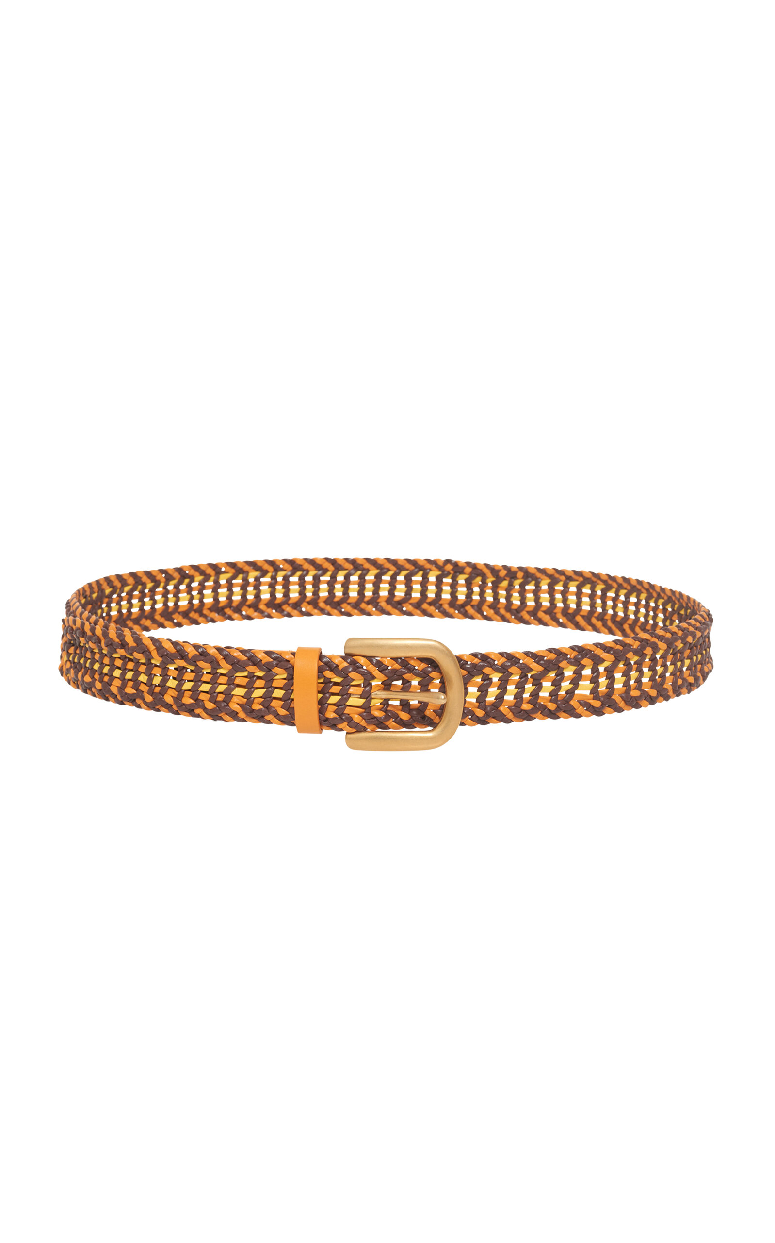 Gabriela Hearst Sam Woven Belt In Brown