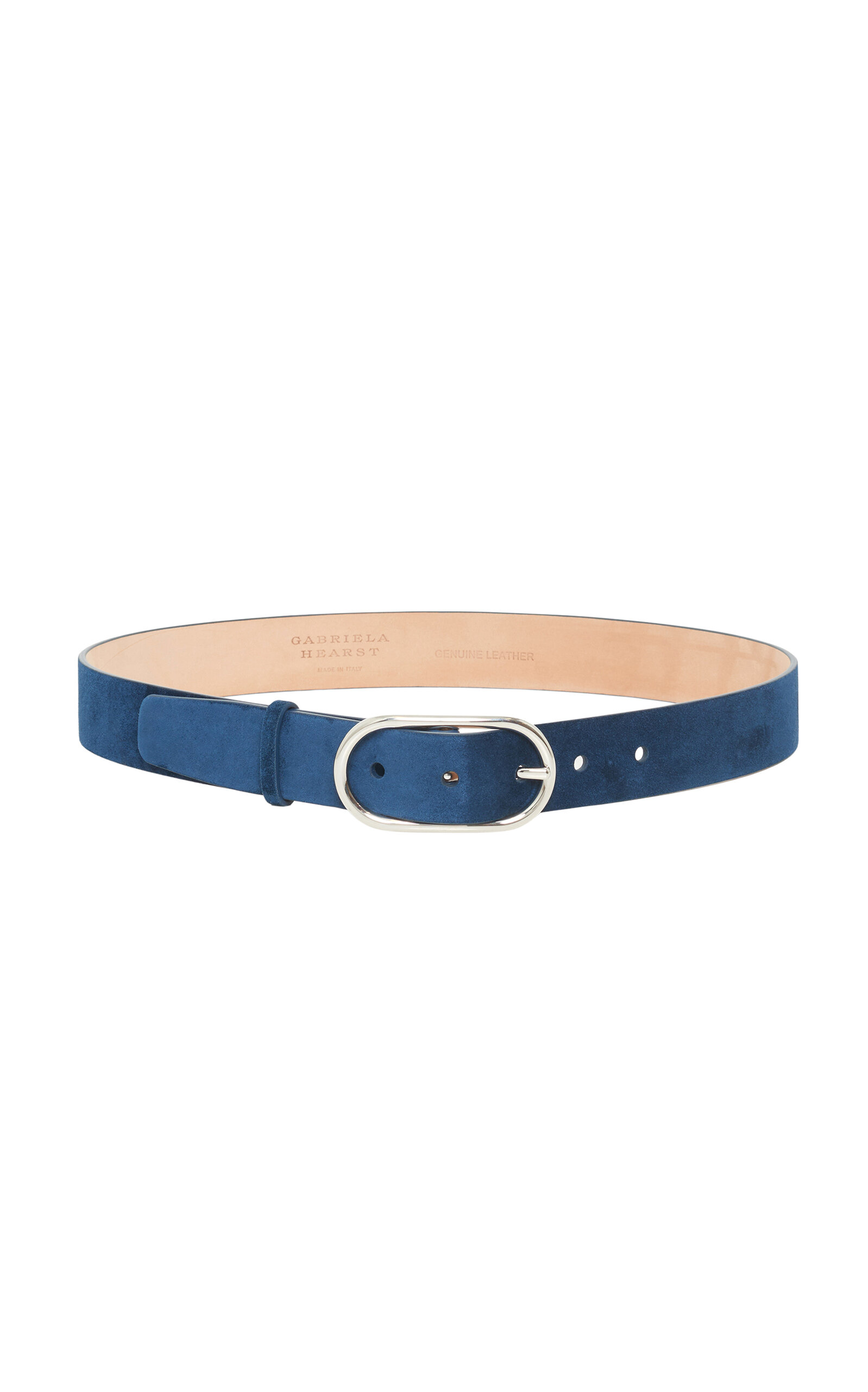 Gabriela Hearst Link Buckle Belt In Blue