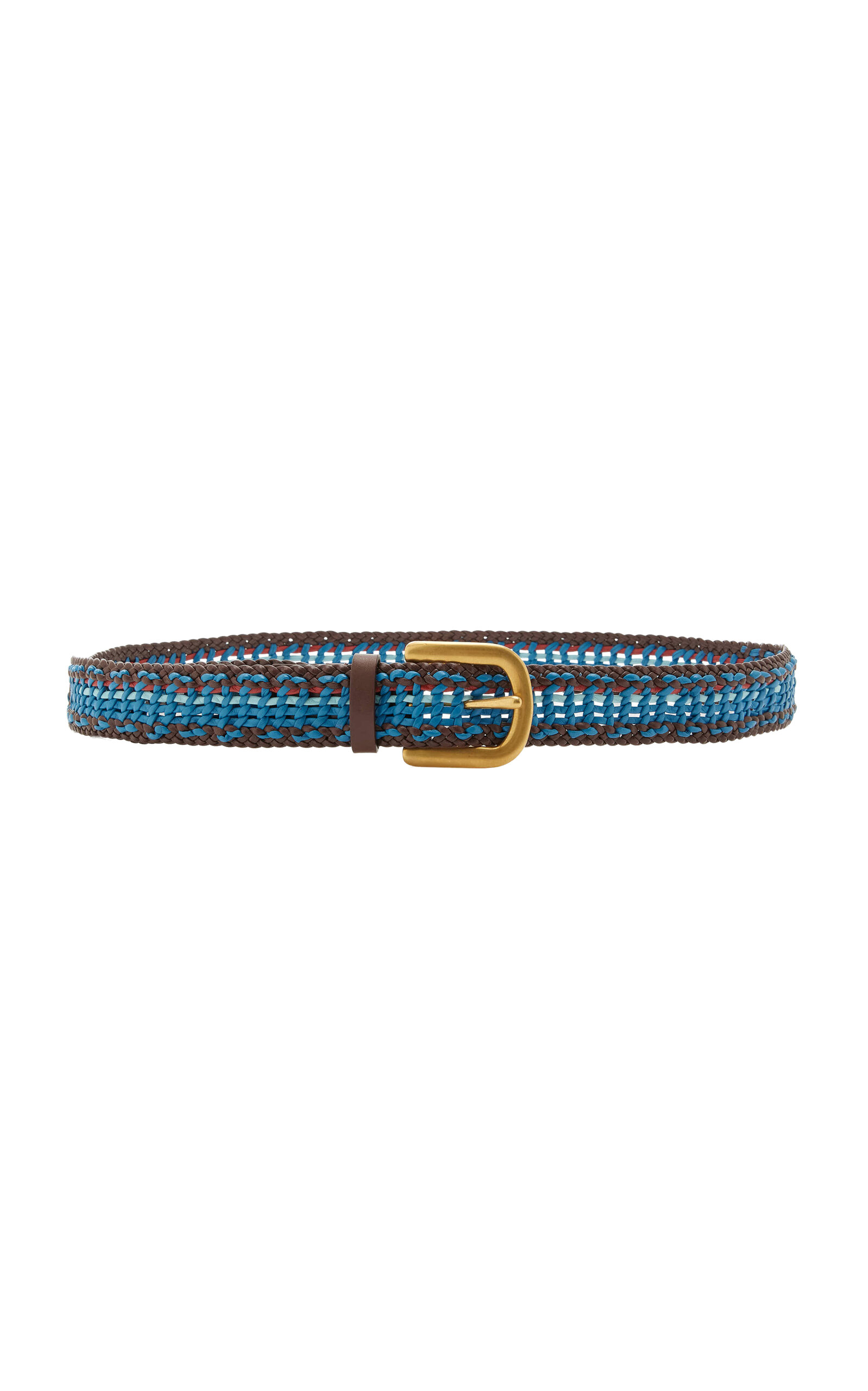 Gabriela Hearst Sam Woven Leather Belt