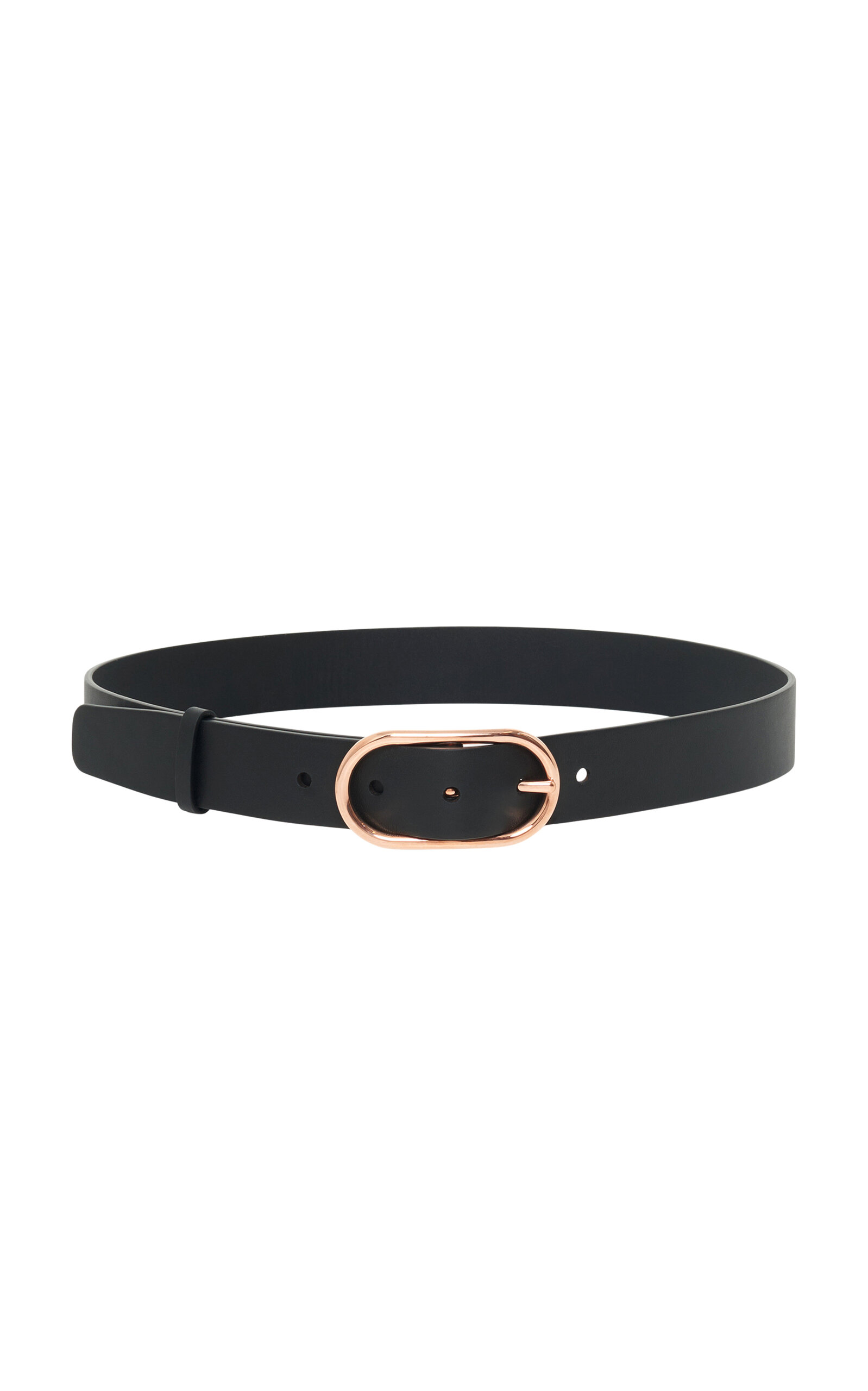Gabriela Hearst Link Buckle Belt In Black