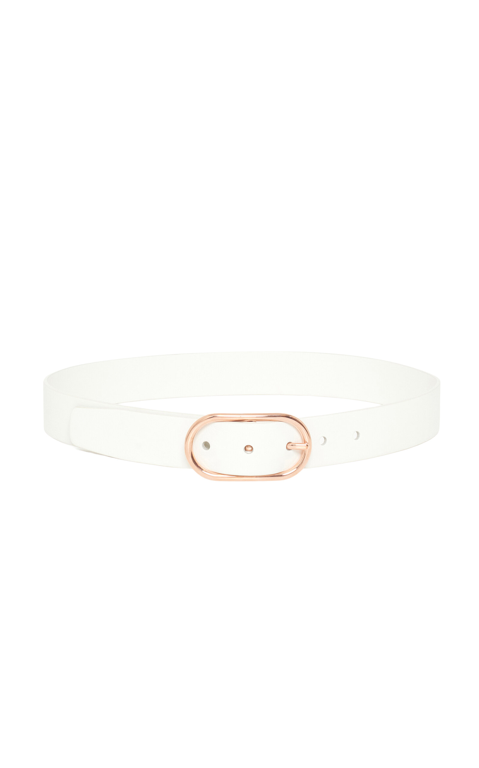 Gabriela Hearst Link Buckle Belt In White