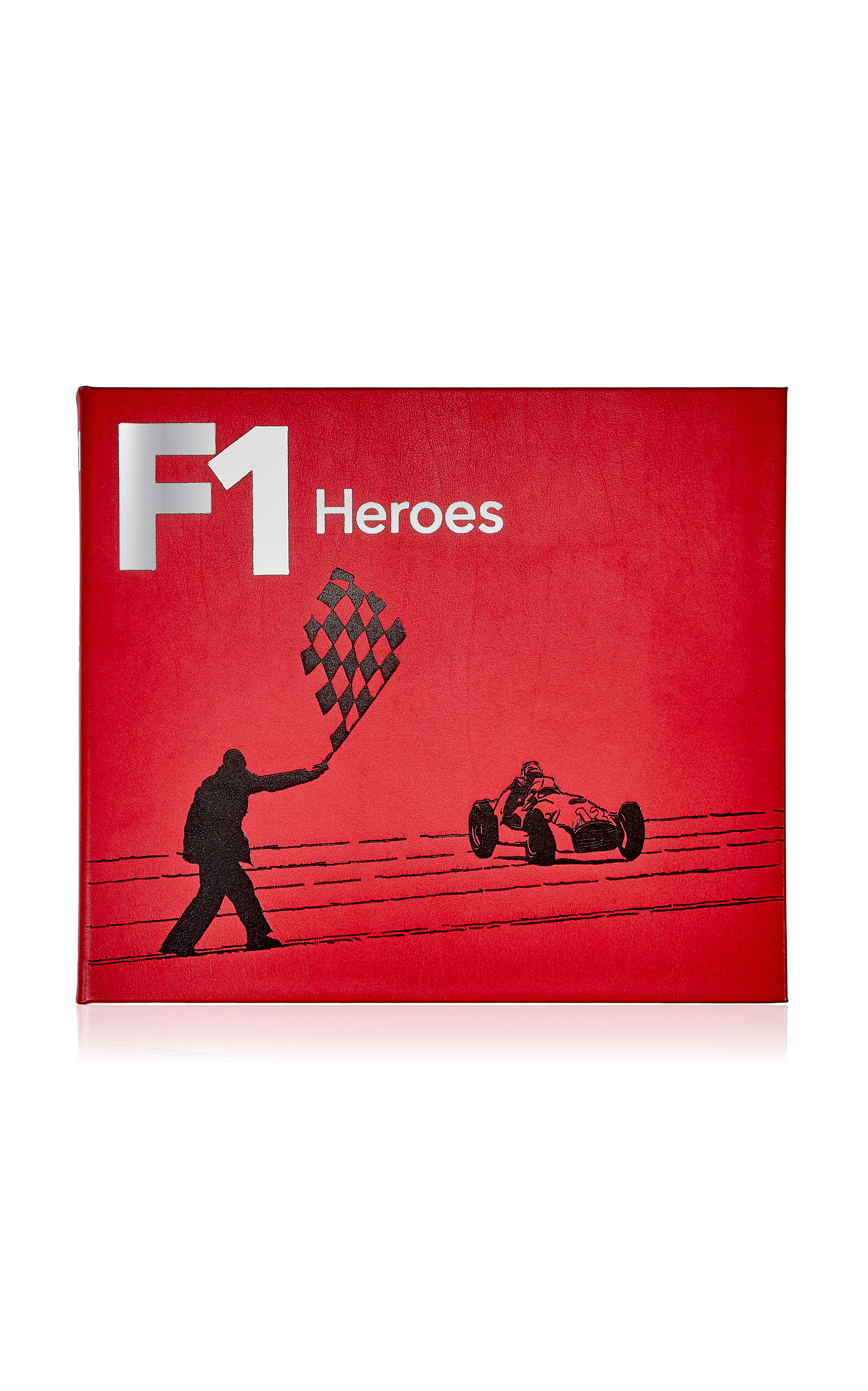 Graphic Image F1 Heroes Leather Hardcover Book - Red