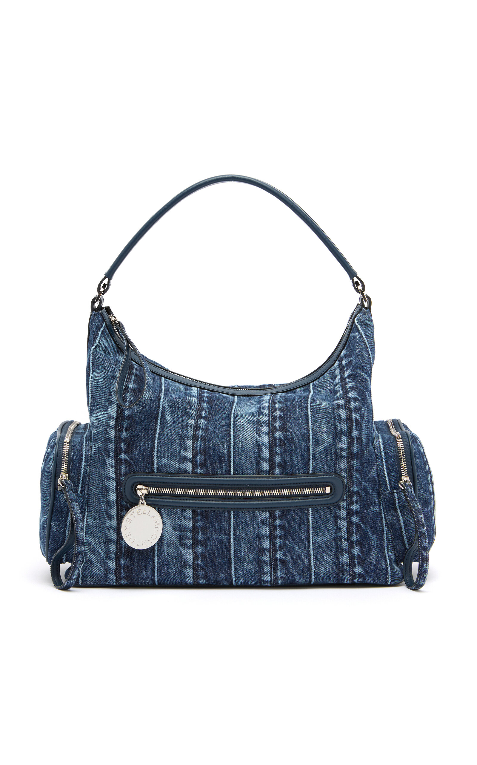 Stella McCartney Dartmoor Nylon Shoulder Bag Waistband Denim - Blue - OS