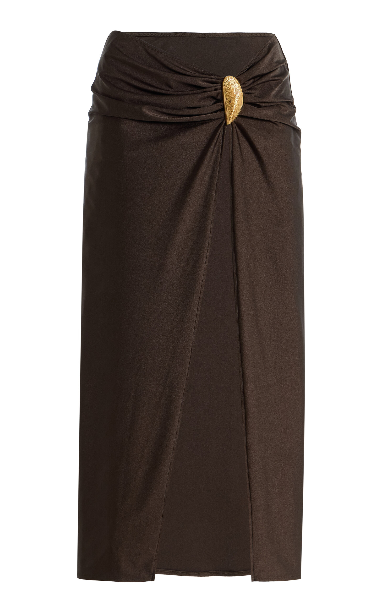 SIMKHAI Eiana Shell-Detailed Midi Skirt