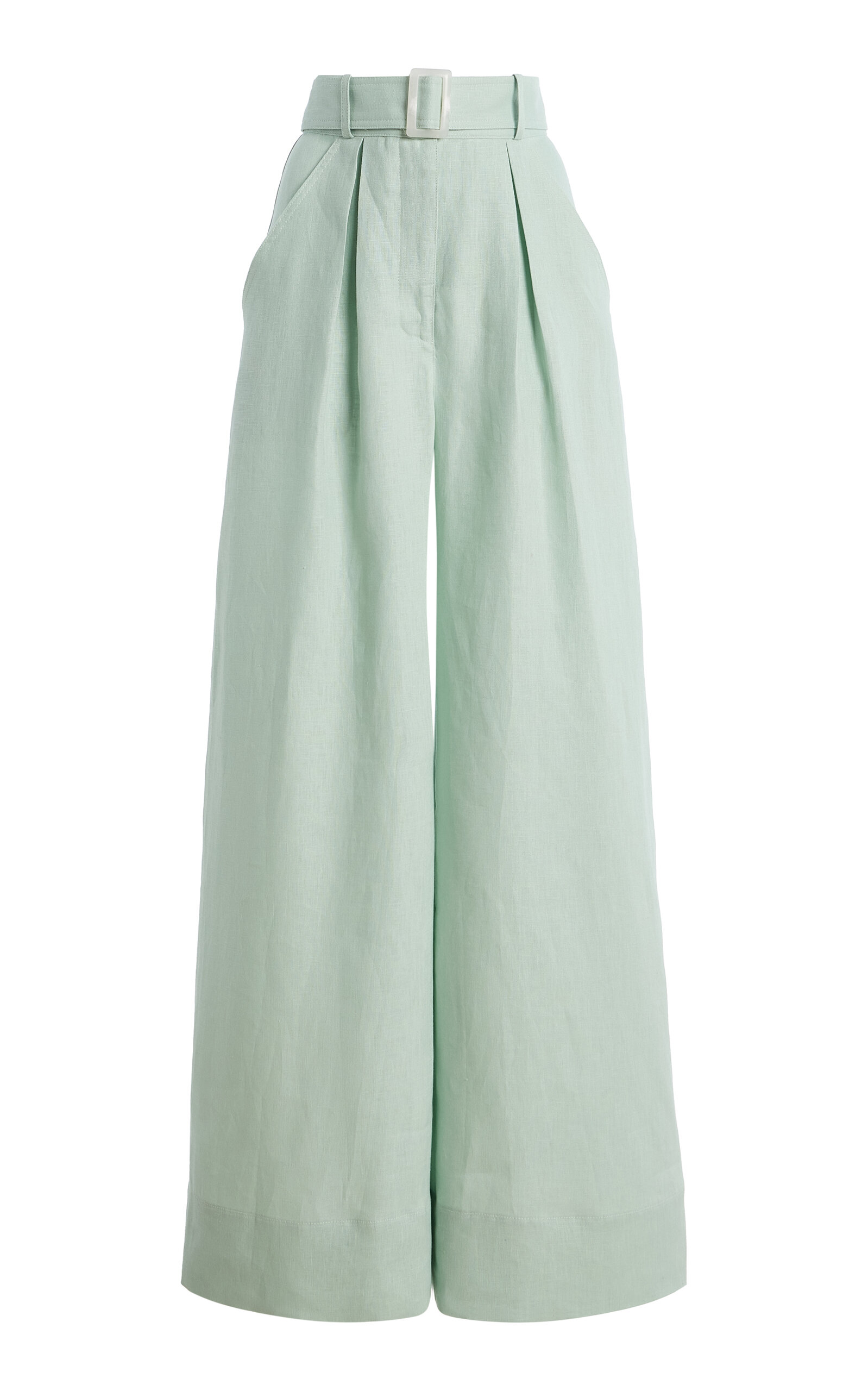 Matthew Bruch Pleated Linen Wide-Leg Pants | Thumbnail 10