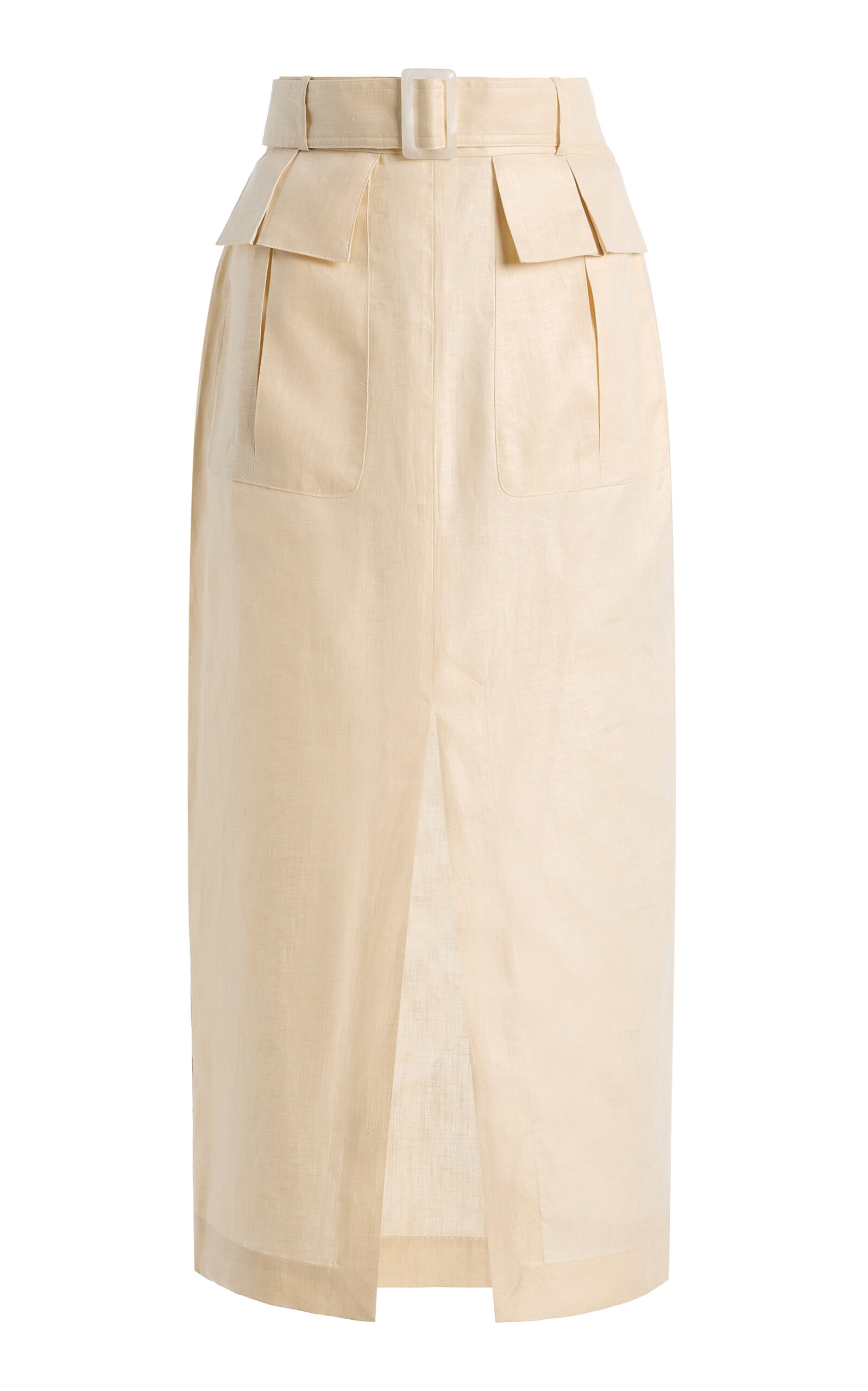 Matthew Bruch Linen Midi Cargo Skirt - Moda Operandi
