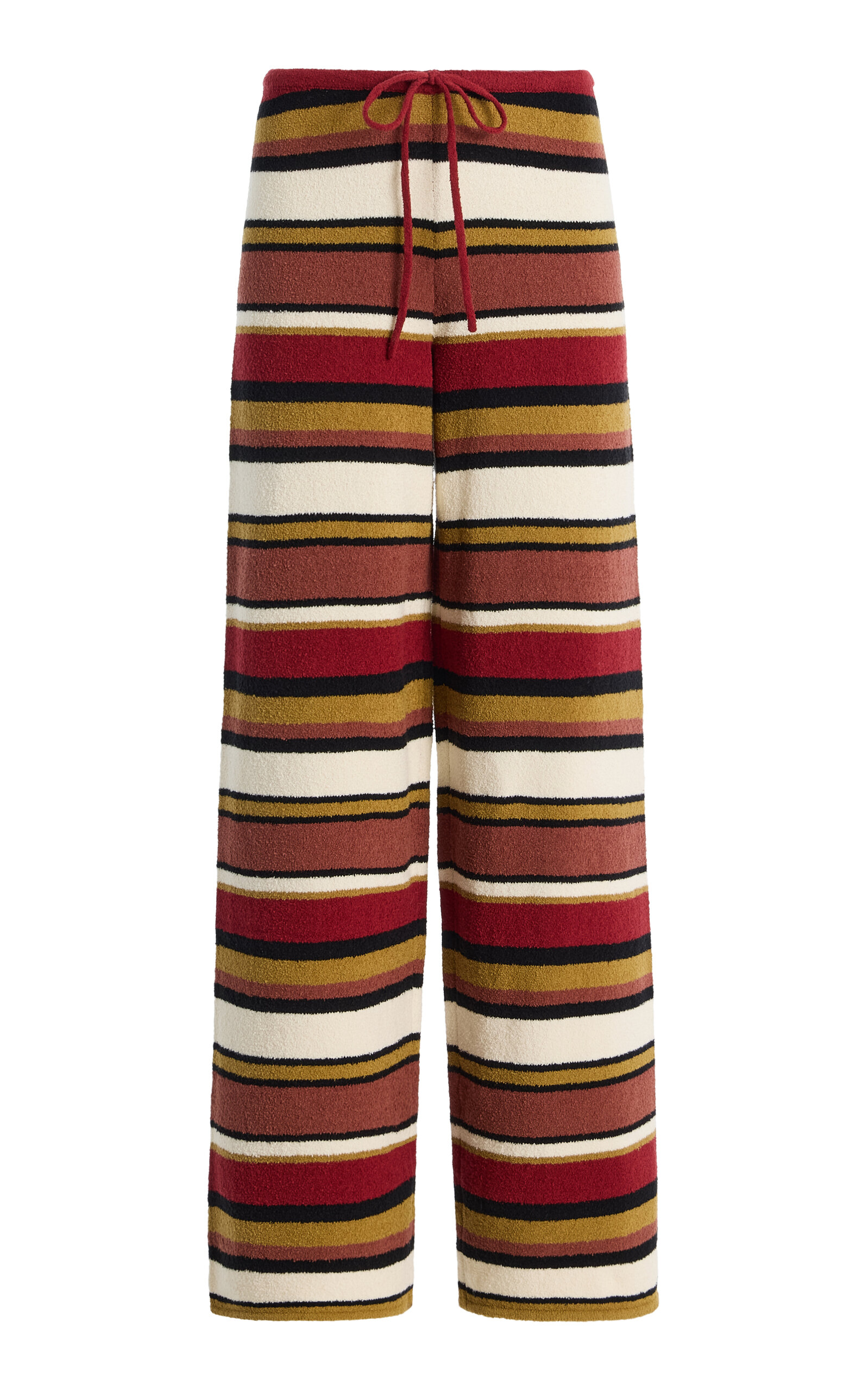 Zulu & Zephyr Striped Cotton-Linen Knit Pants