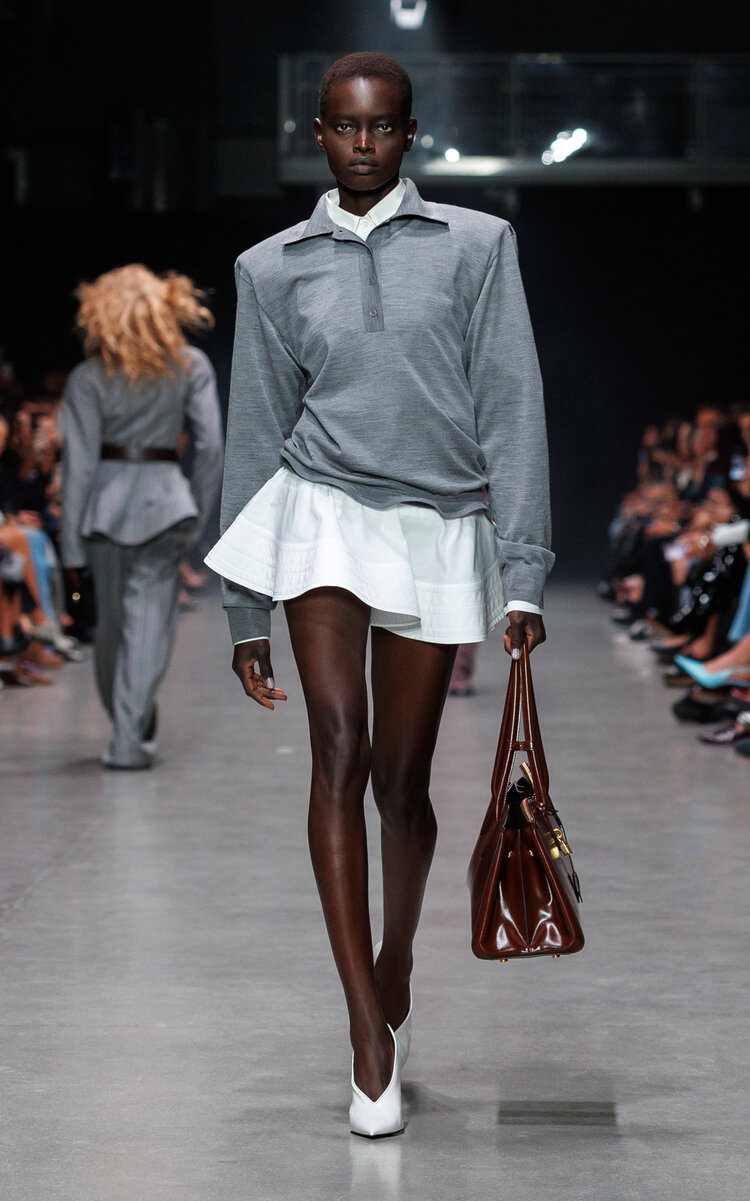Stella Mccartney Frill-detailed Cotton-poplin Mini Skirt In White