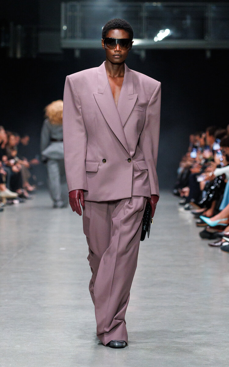 Stella McCartney Low-Rise Wool Straight-Leg Pants - Berry