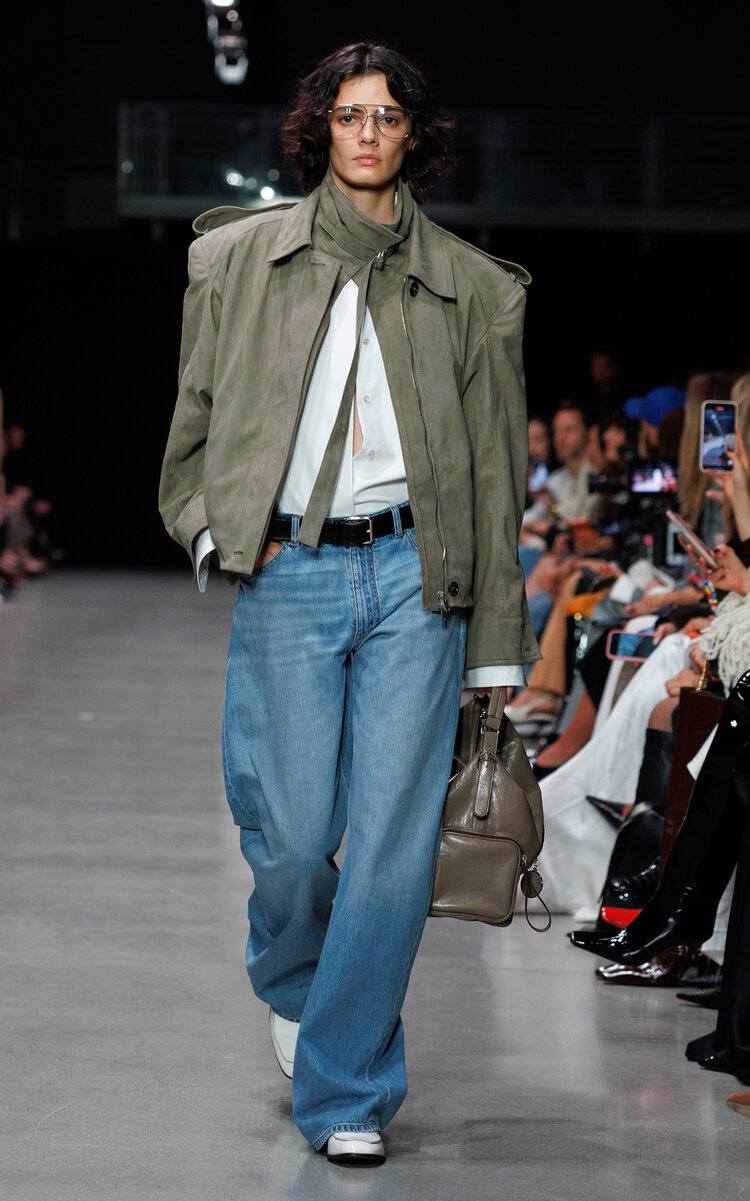 Stella Mccartney Mid-rise Denim Straight-leg Jeans In Neutral