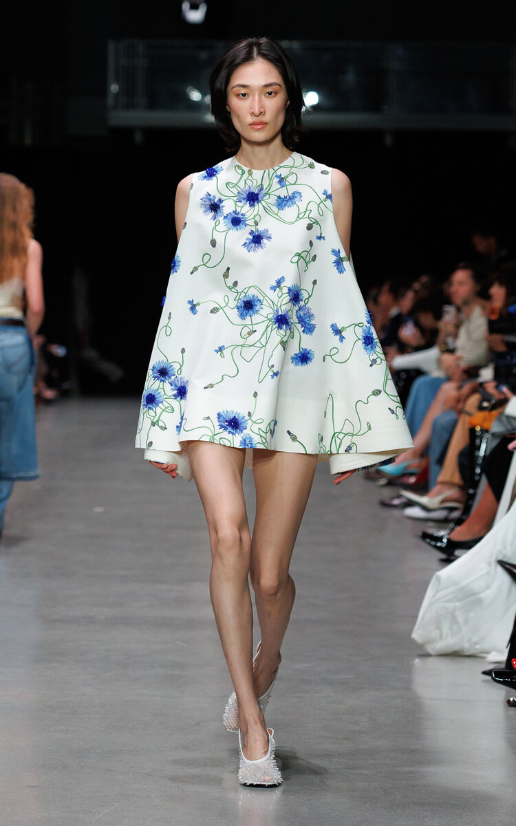 Stella McCartney Floral Cotton Mini Dress - Men's Clothing