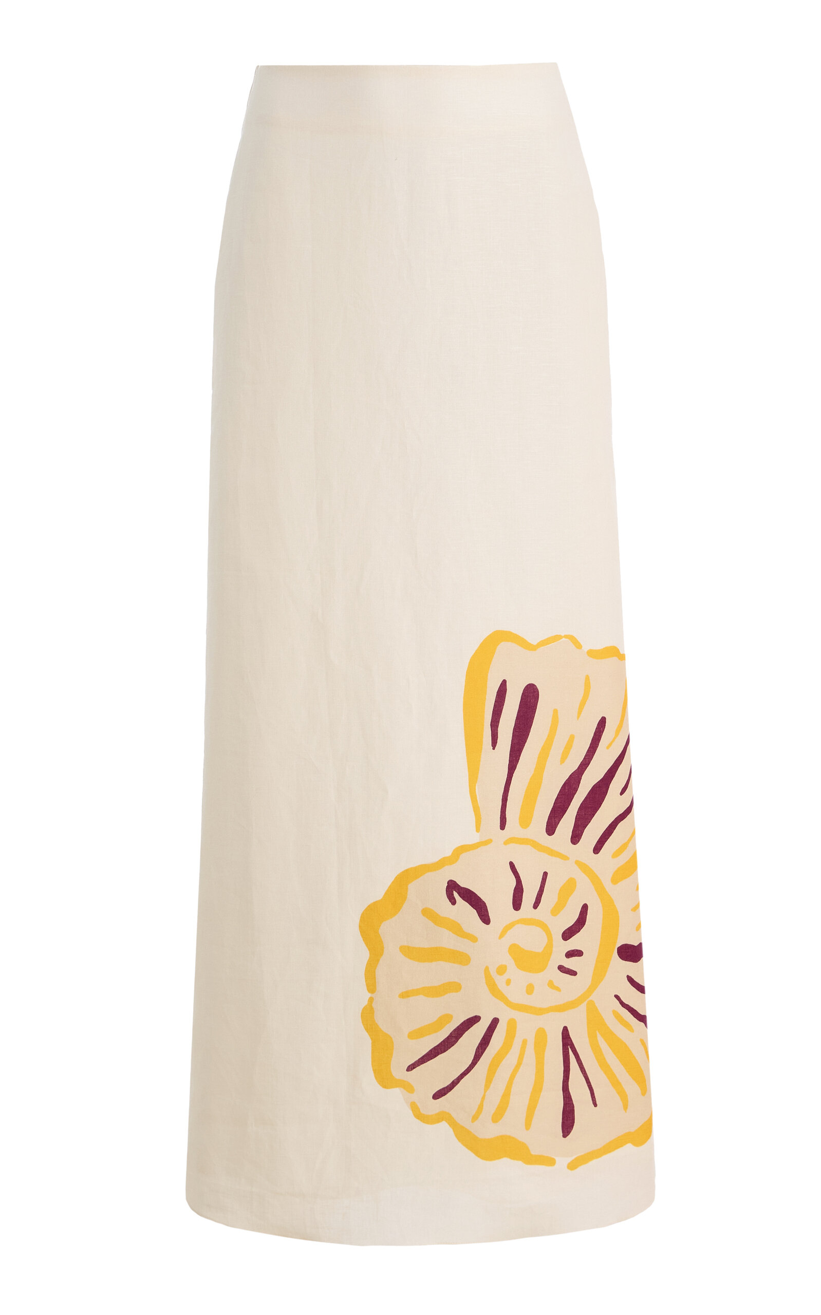 Cala de la Cruz Exclusive Tua Linen Maxi Skirt - Moda Operandi