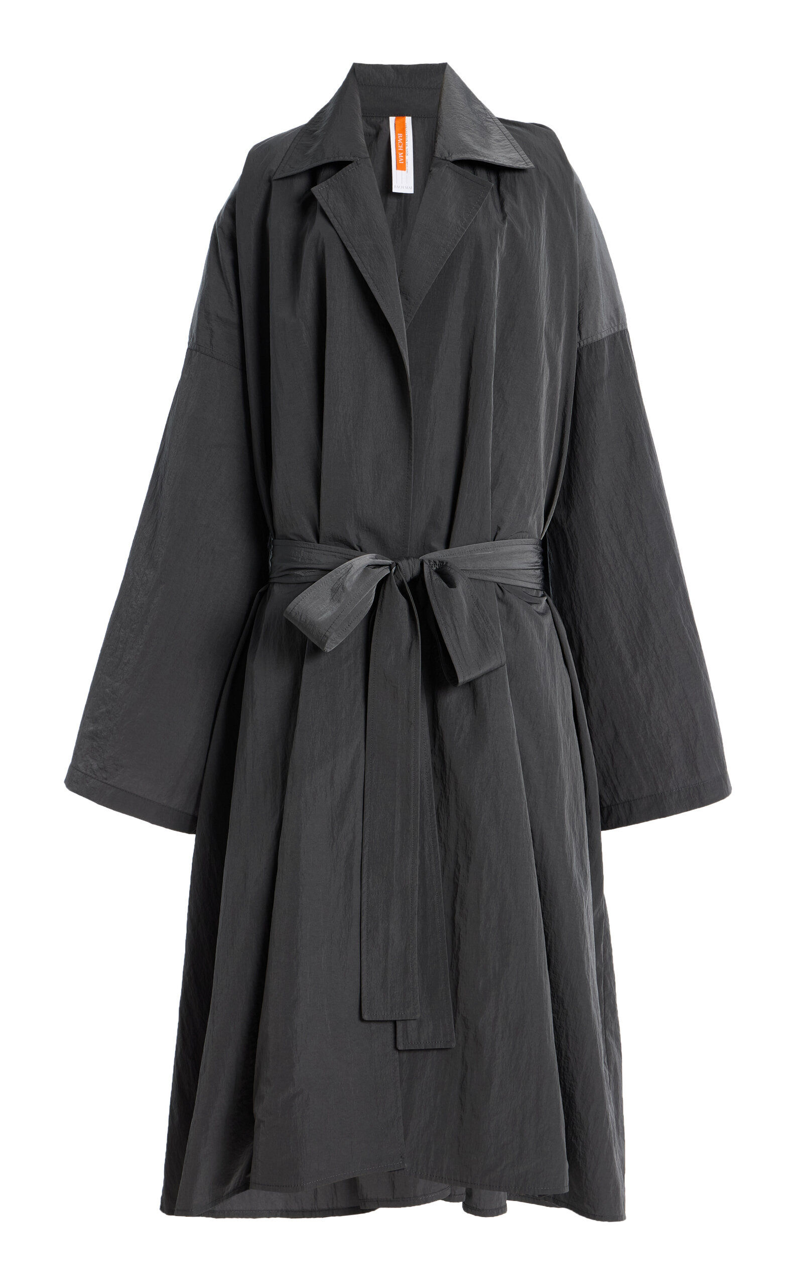 Bach Mai Kimono Cape Trench Coat In Animal Print