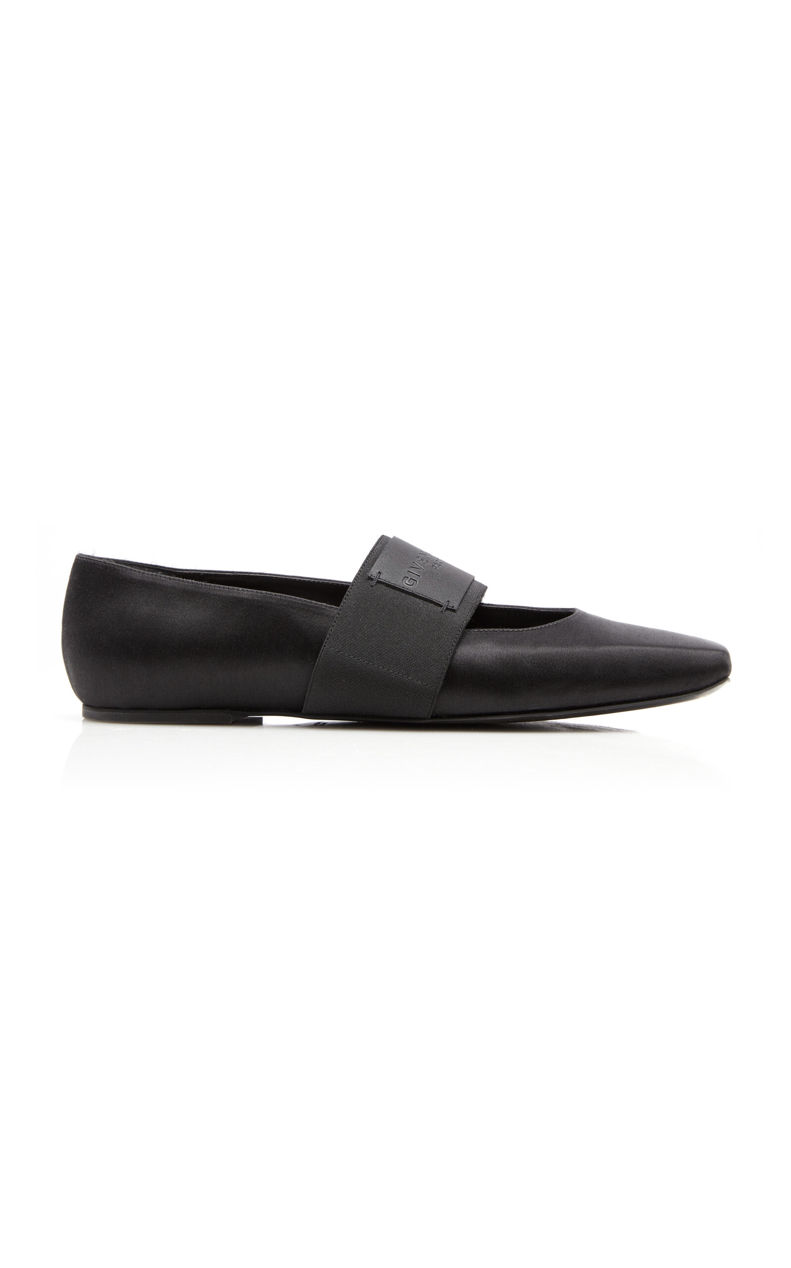 Givenchy Sliced Square Satin Ballet Flats