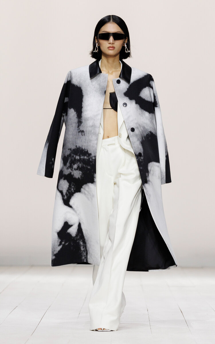 Givenchy Single-Breasted Wool Mohair Jacket - White