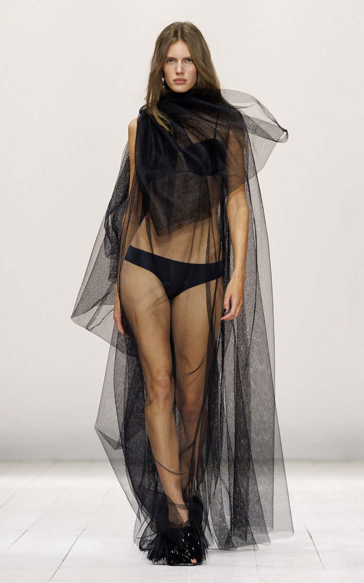 Givenchy Bow-detailed Diamond Net Maxi Dress In Black