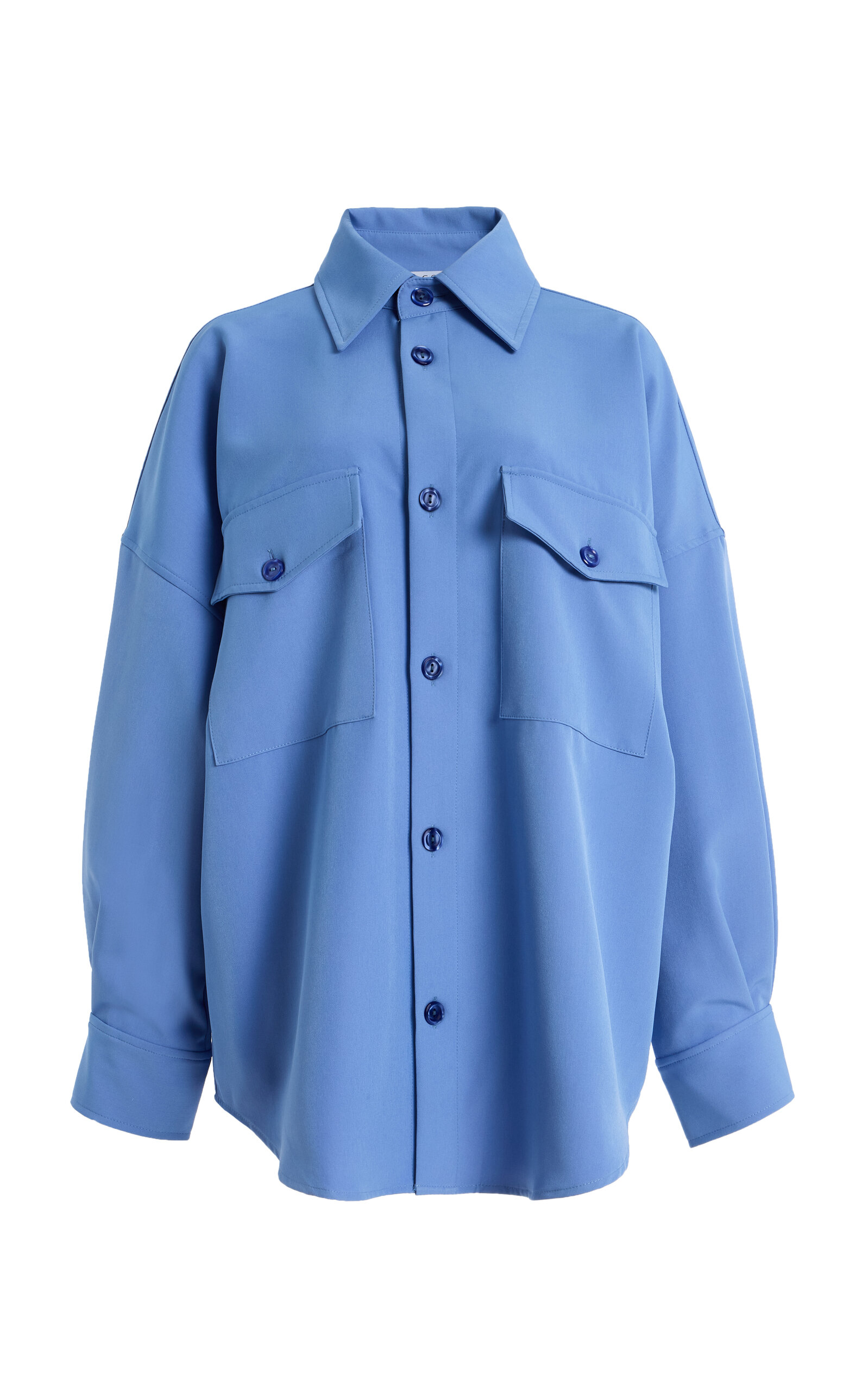 Tolu Coker Tailored Orile Shirt In Blue