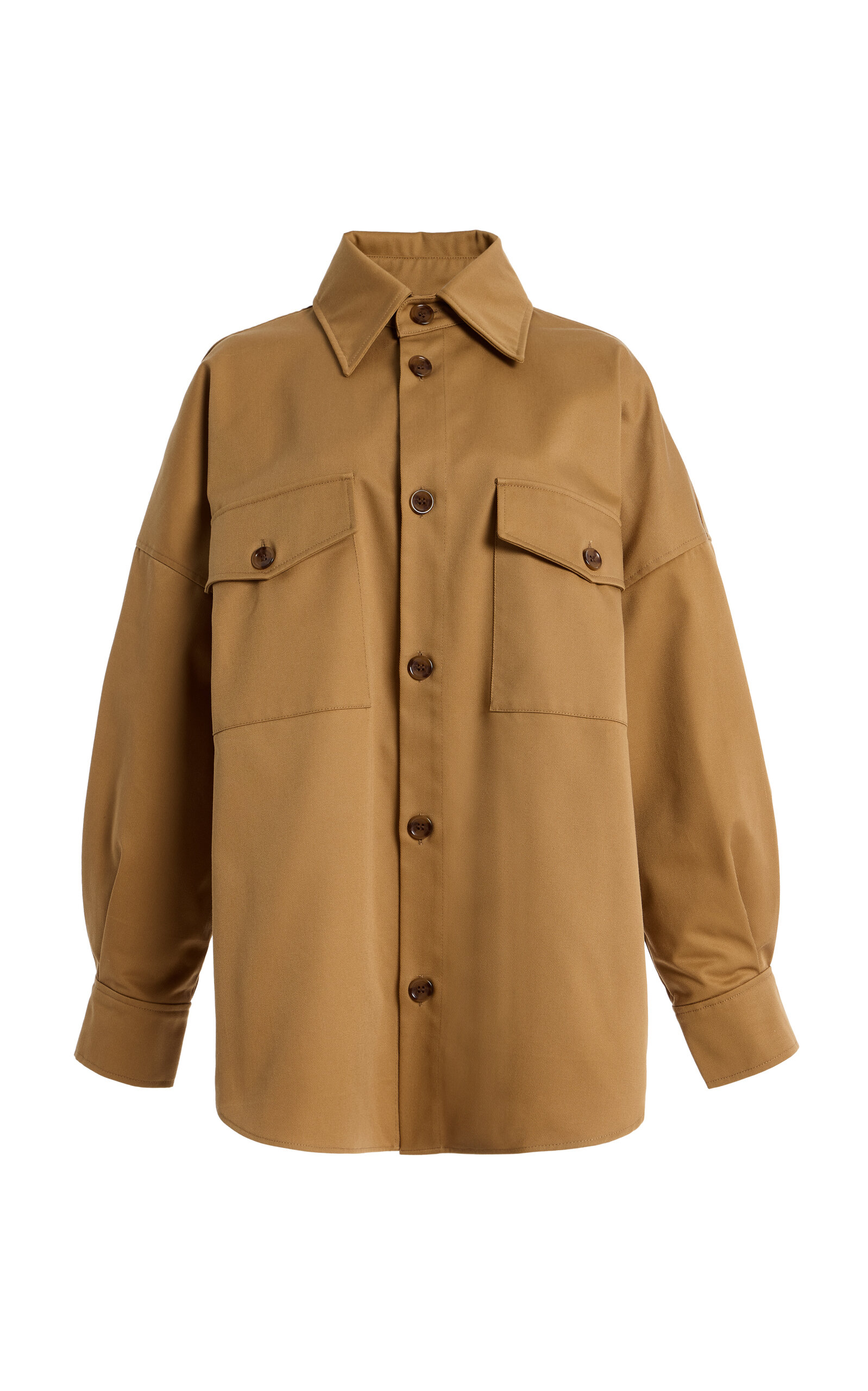 Tolu Coker Tailored Orile Shirt In Brown