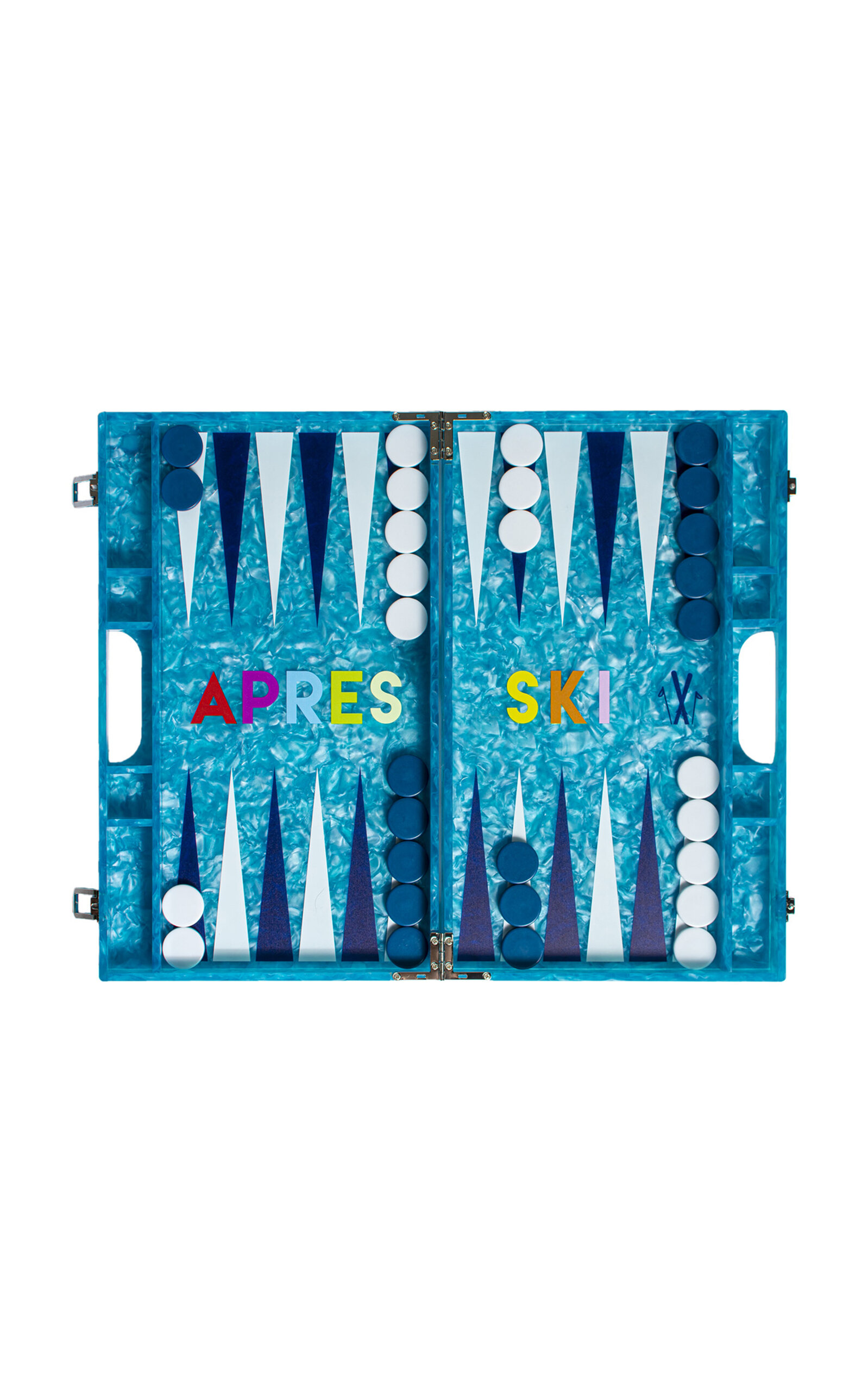 Maison Games Apres Ski Backgammon In Blue