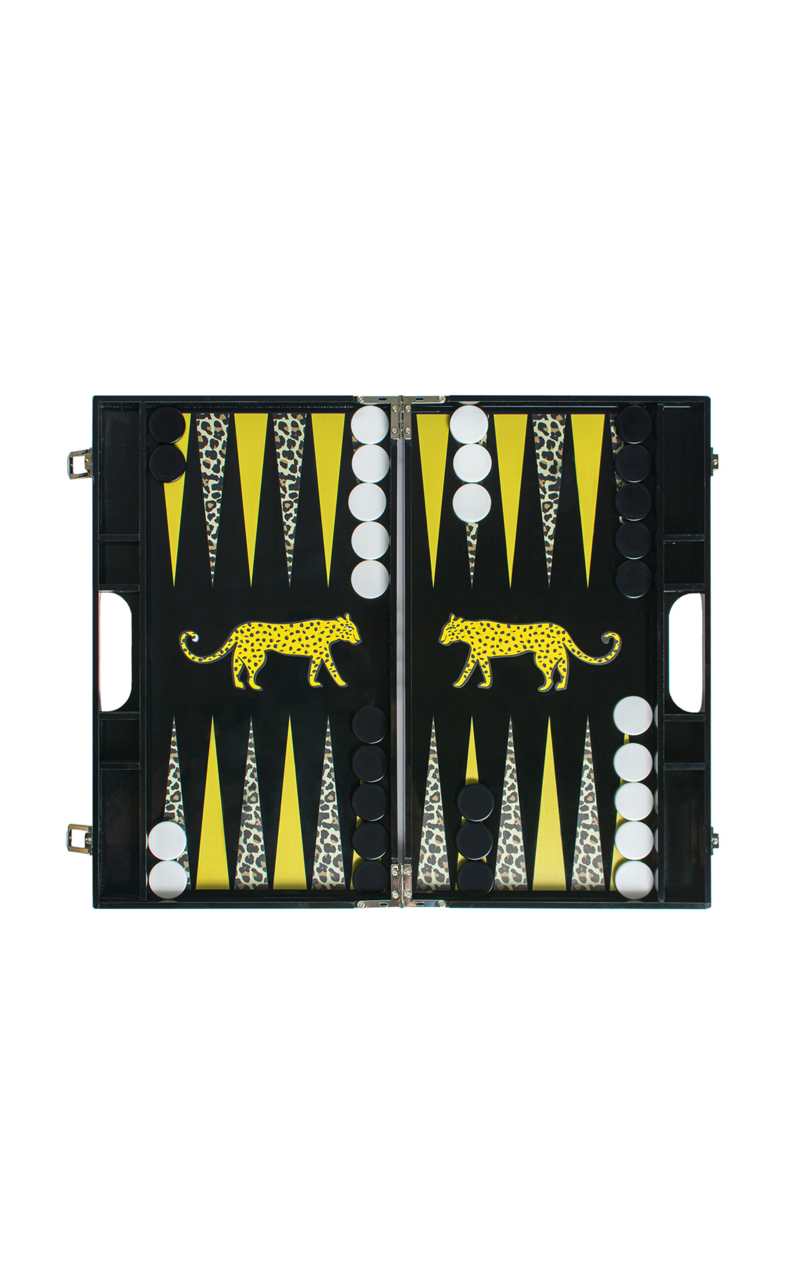 Maison Games Leopard Backgammon In Black