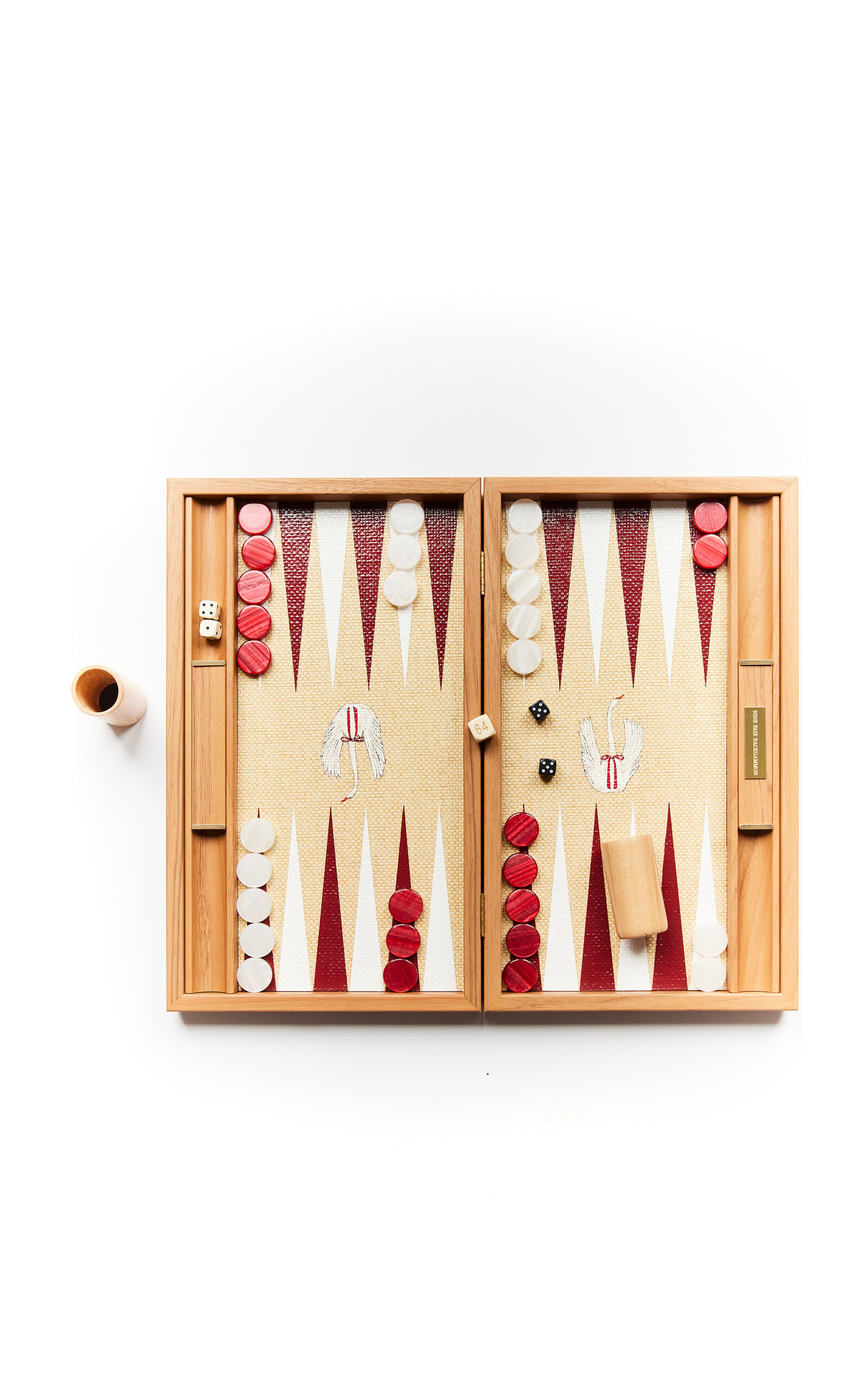 Nine Fair Design Holiday Swan Backgammon In Multi