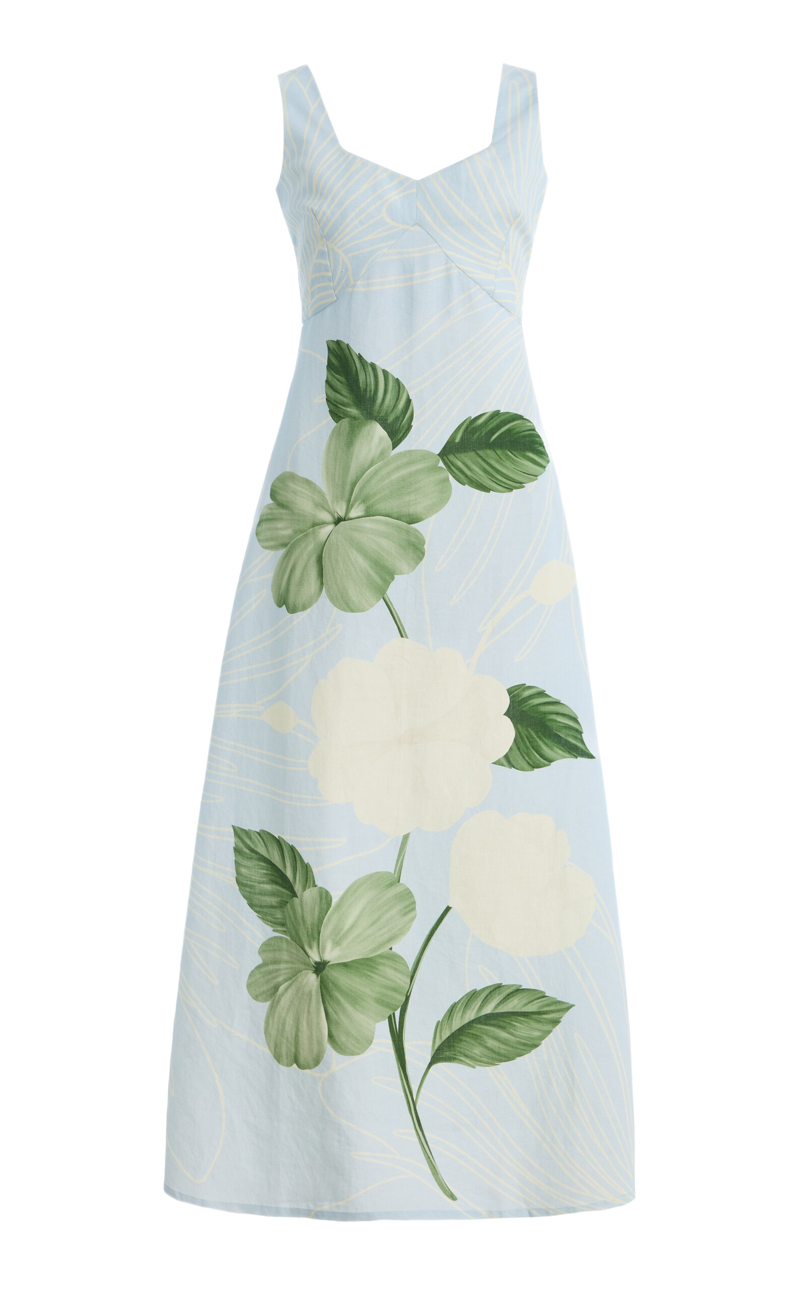 VERANDAH Summer Cotton-Linen Maxi Dress | Thumbnail 9
