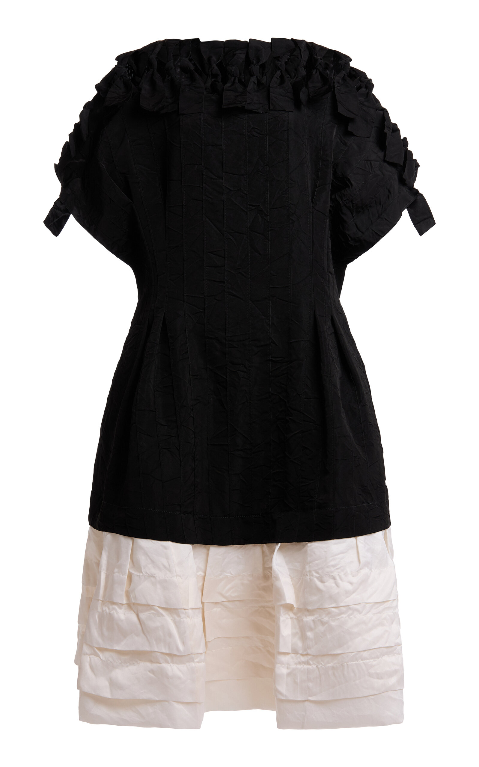 Lanvin Pleated Silk Midi Dress In Multi