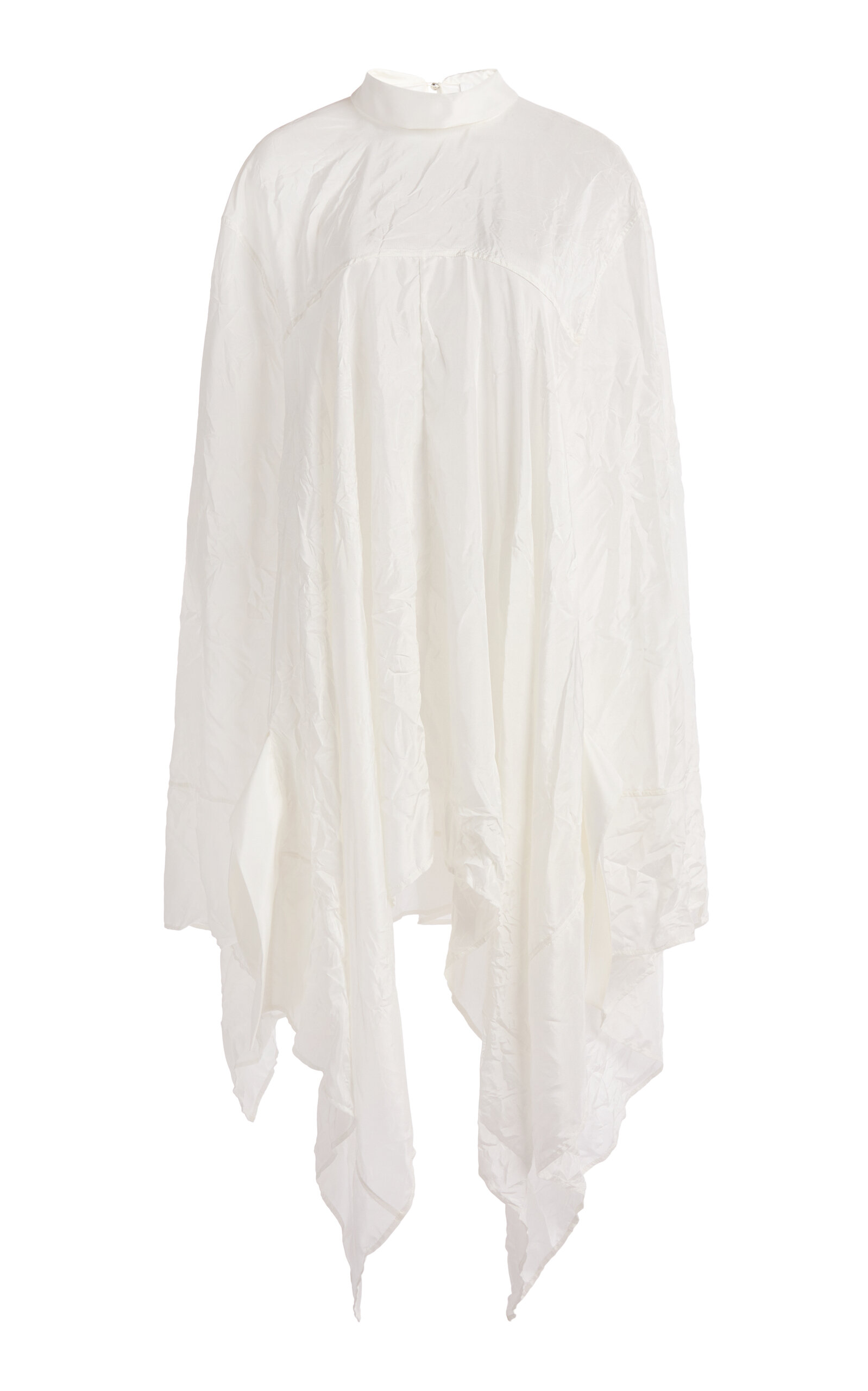 Lanvin Silk Caftan Top In White