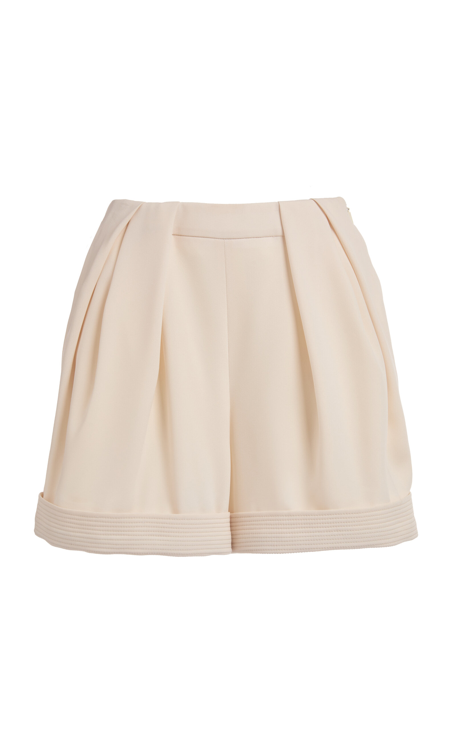 Lanvin Pleated Shorts In Neutral