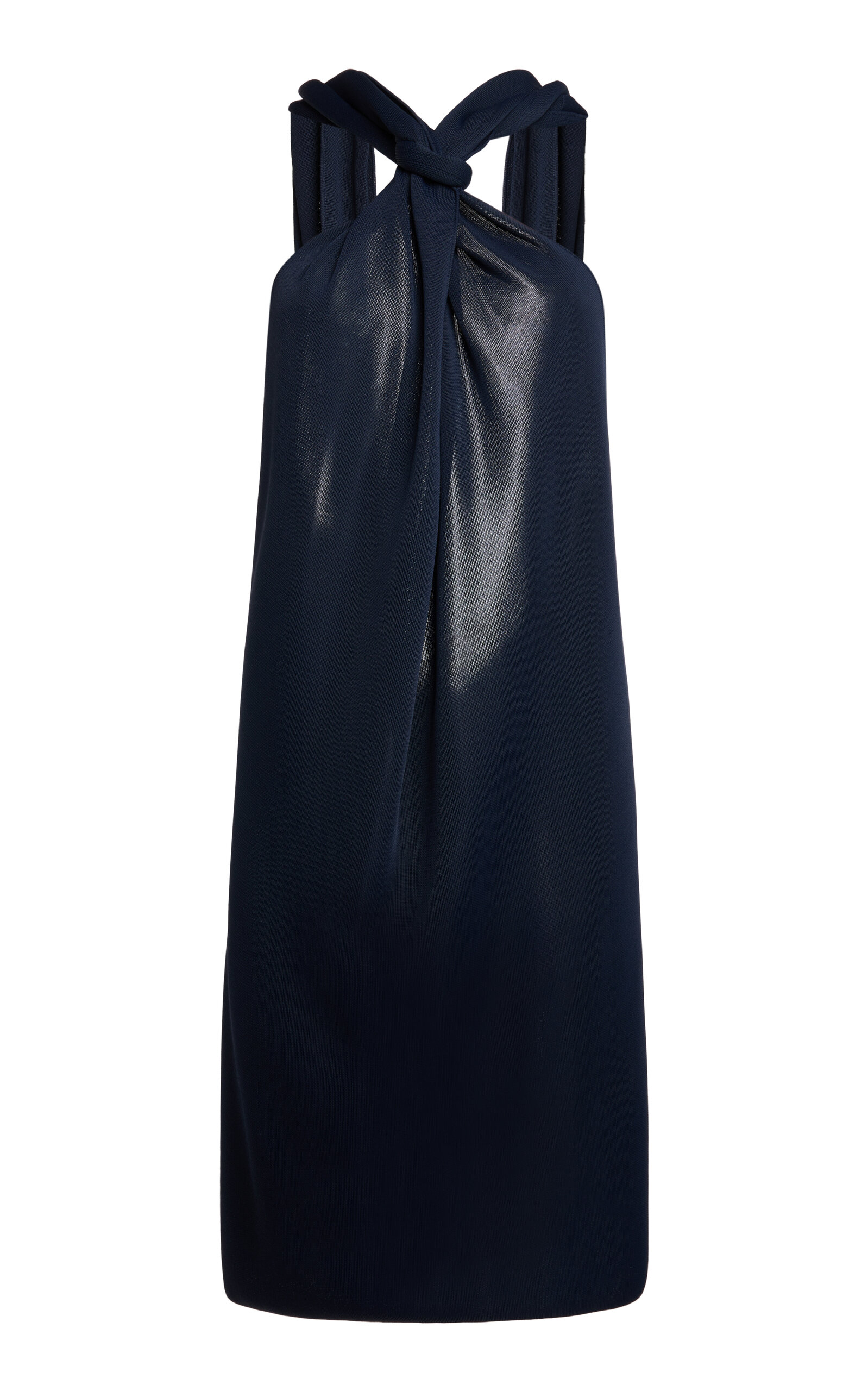 Lanvin Chokered Halter Top In Blue