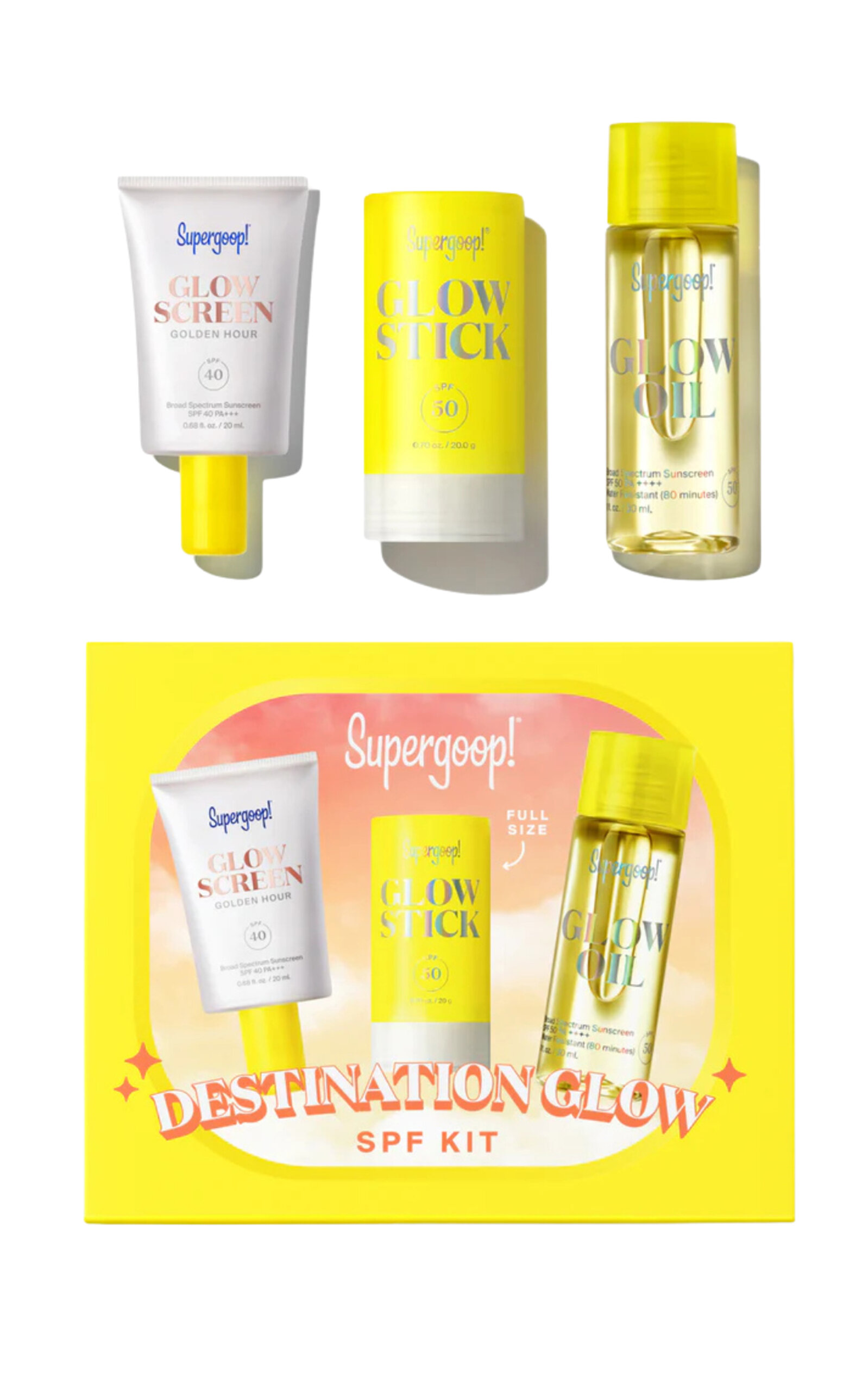 Supergoop! Destination Glow SPF Kit