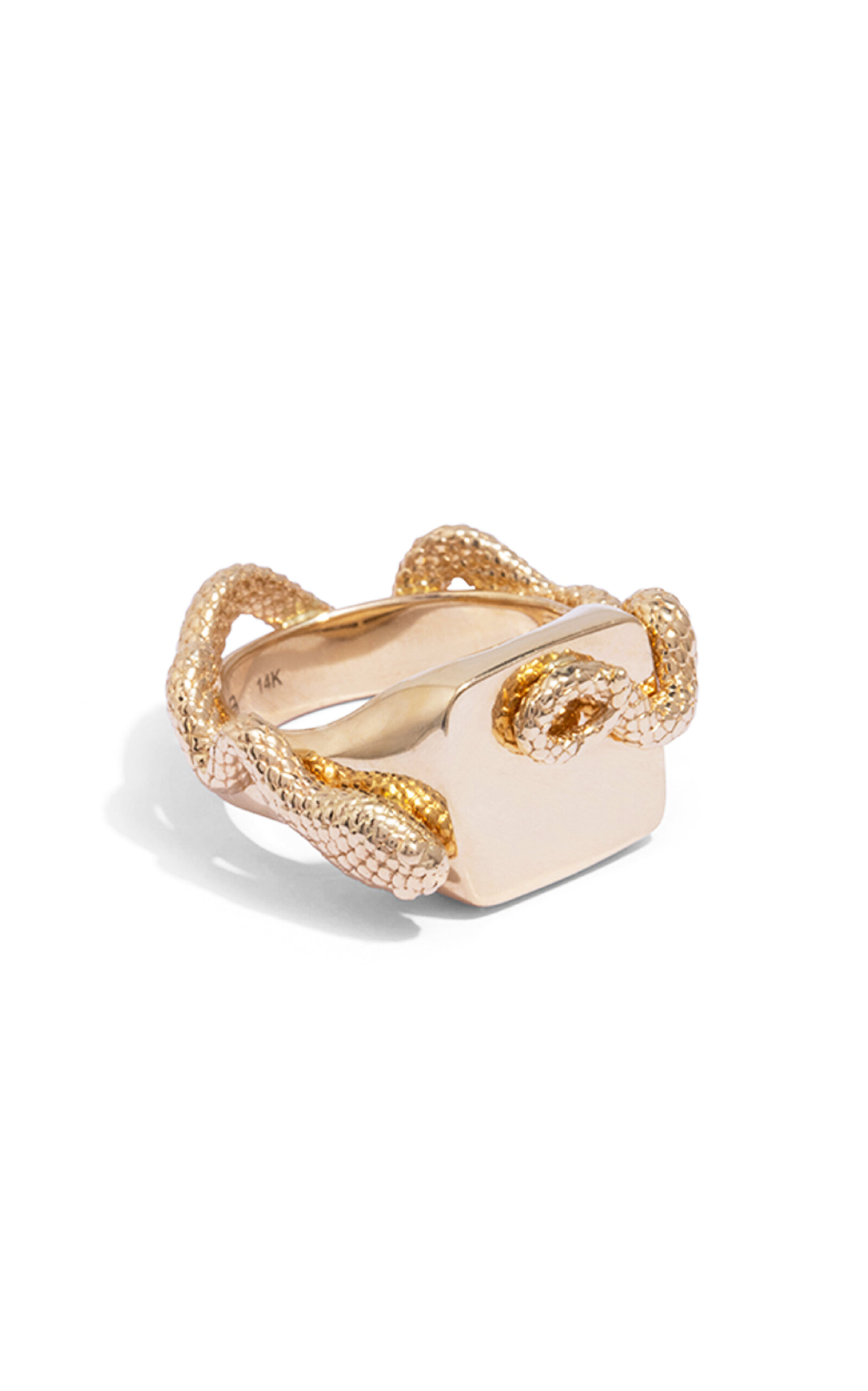 Bleecker & Prince - Layers of a Realm 14K Gold Signet Ring - Gold - US 6 - Moda Operandi - Gifts For Her