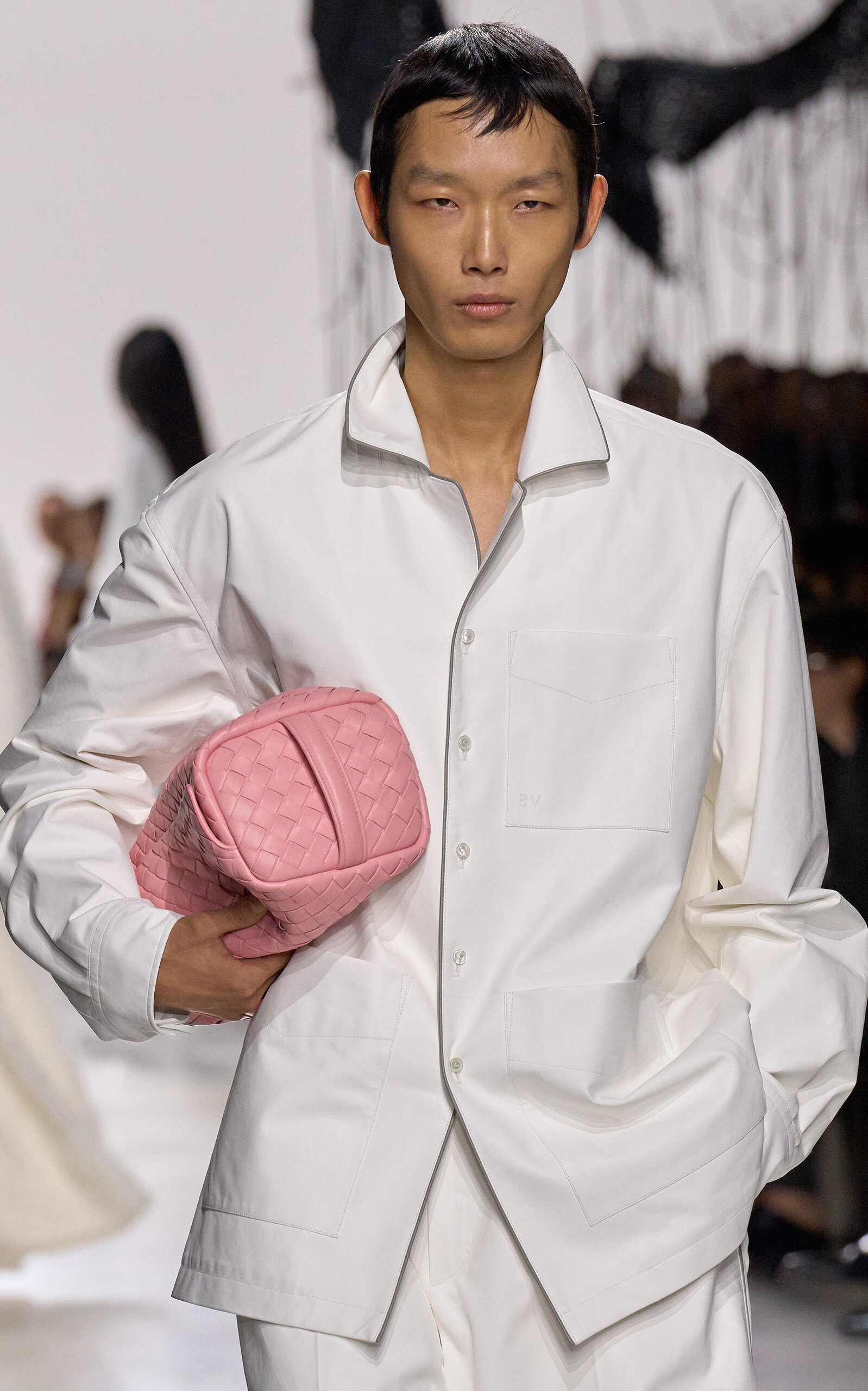 Bottega Veneta Small Intreccio Cubo Pouch - Pink - OS