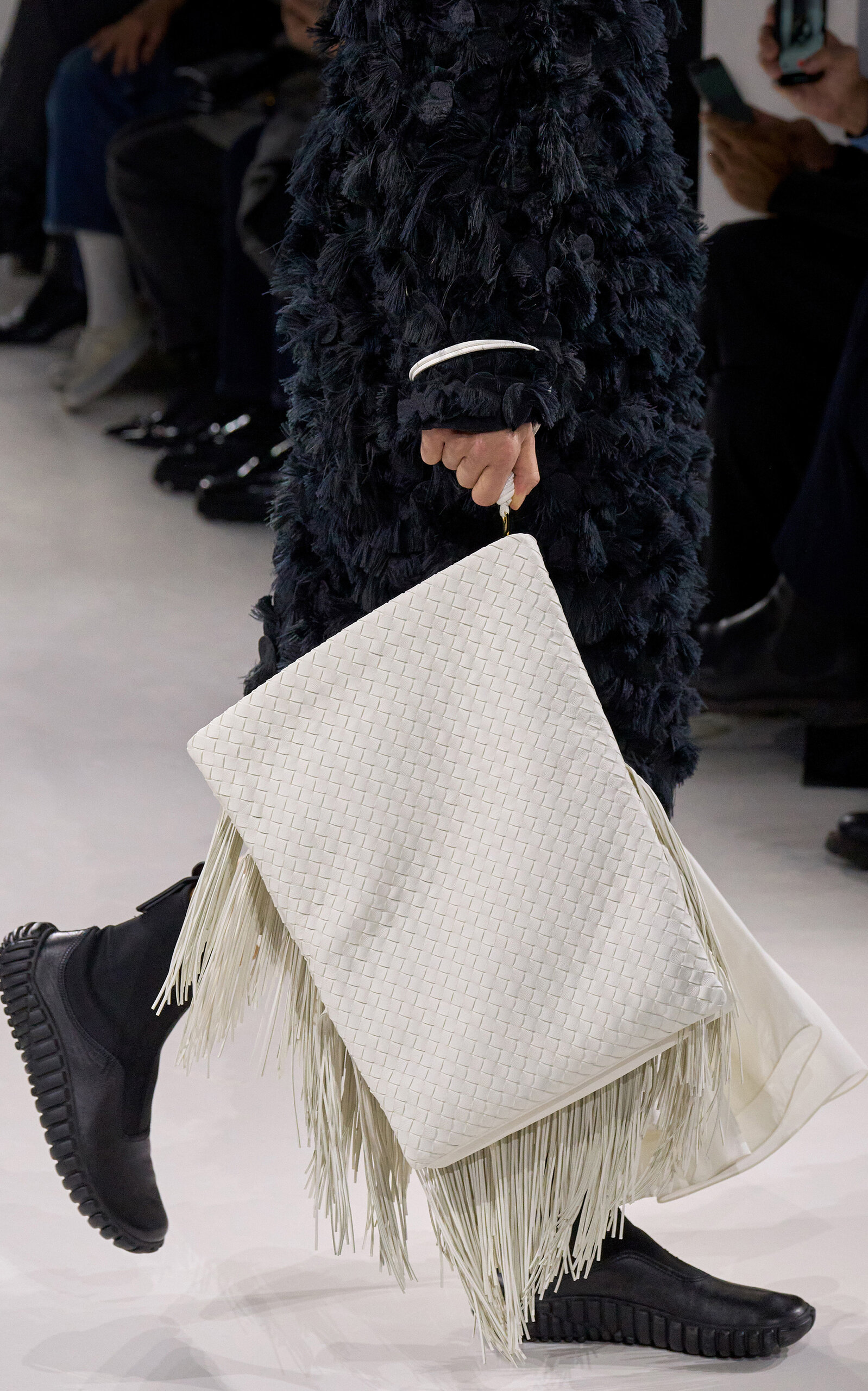 Bottega Veneta Trio Pouch - White - OS