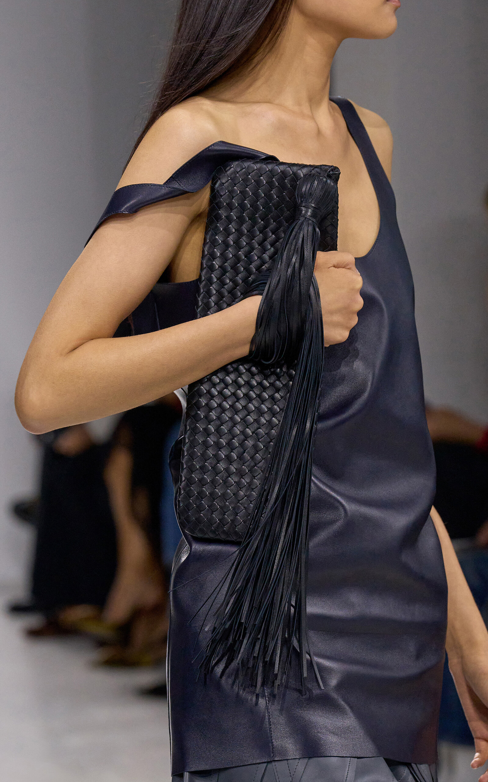 Bottega Veneta Serata Intrecciato Clutch - Black - OS