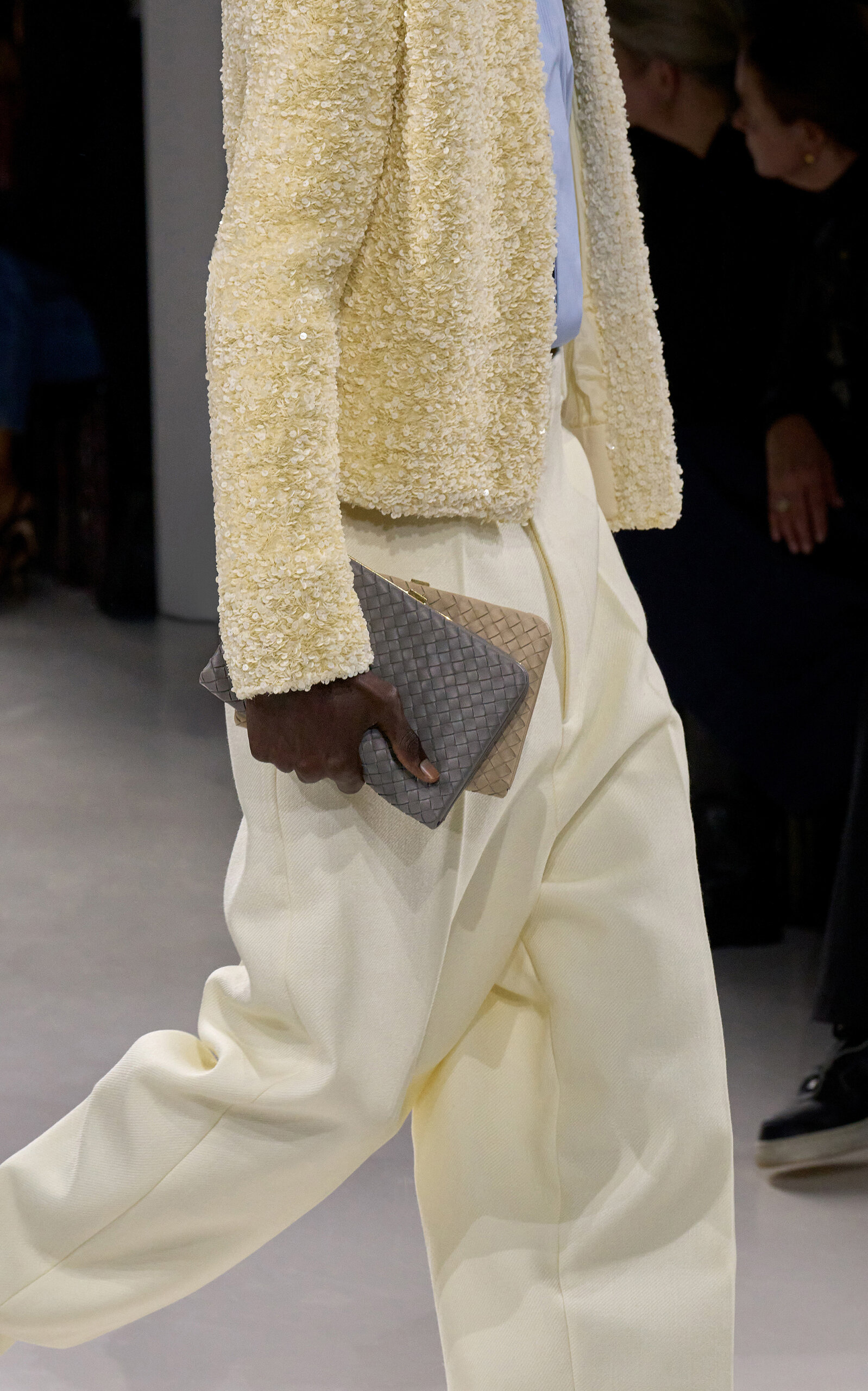 Bottega Veneta Mezzanotte Clutch - White - OS