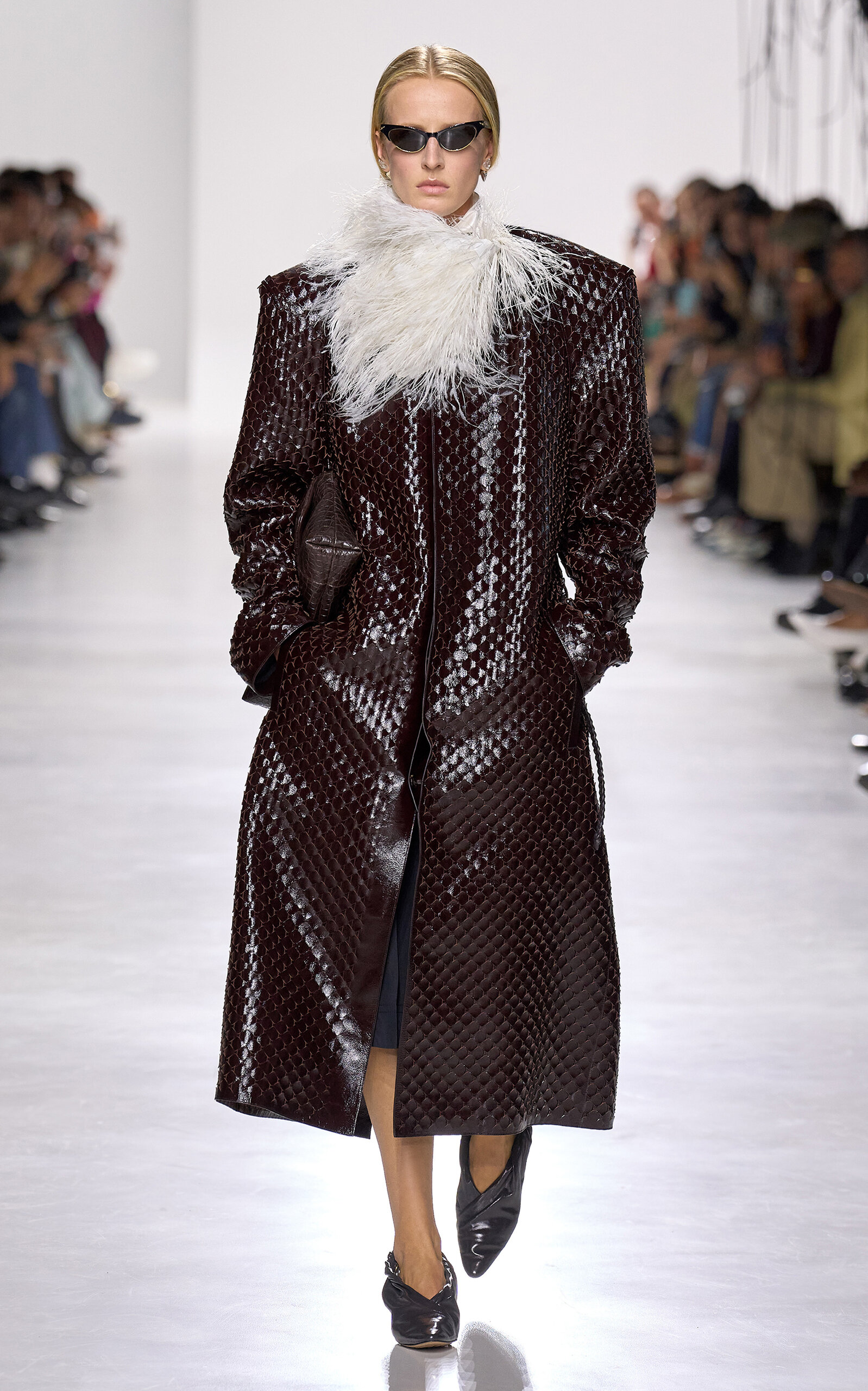 Bottega Veneta Vesta Kitten Heel - Brown