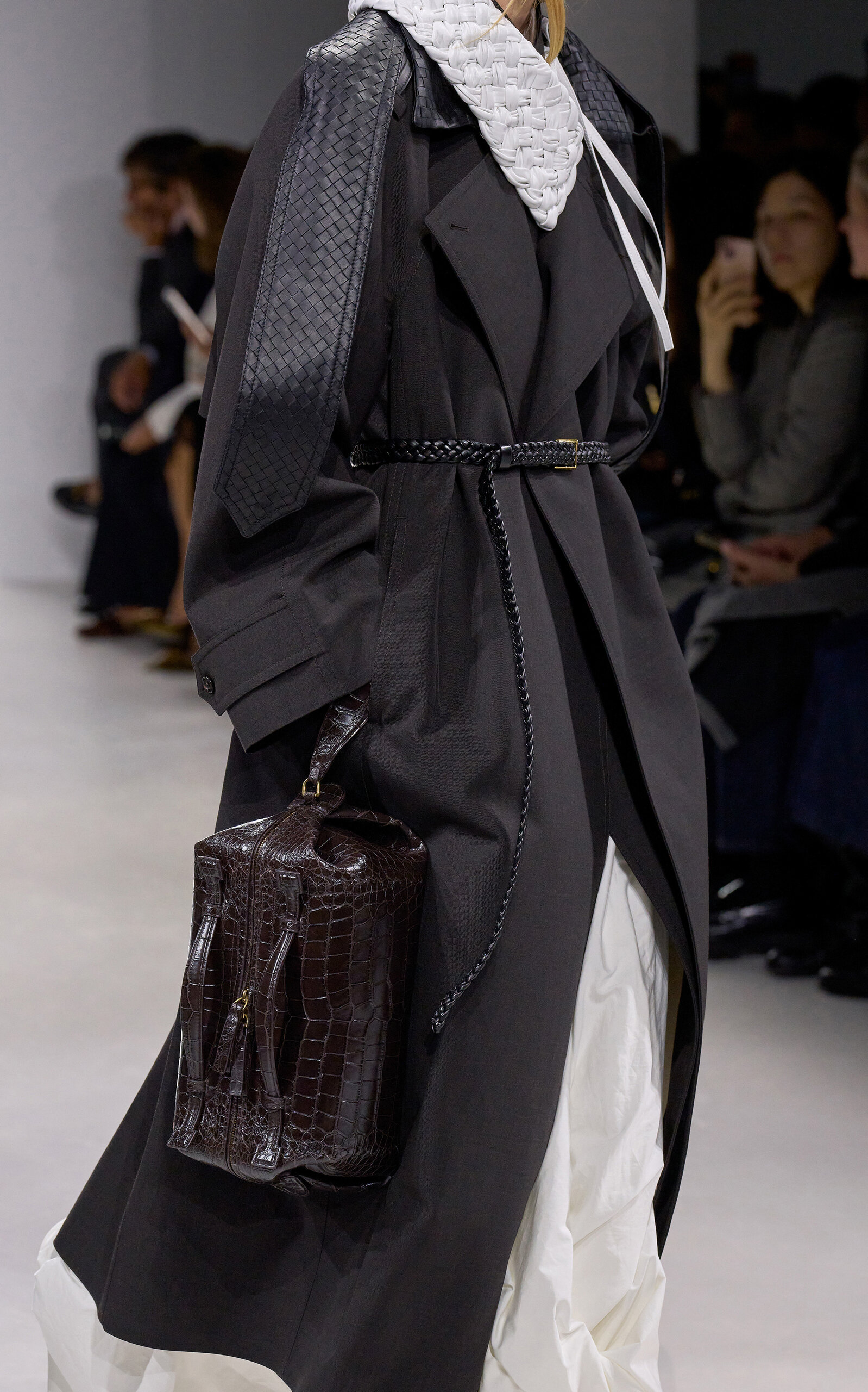Bottega Veneta Office Belt In Black