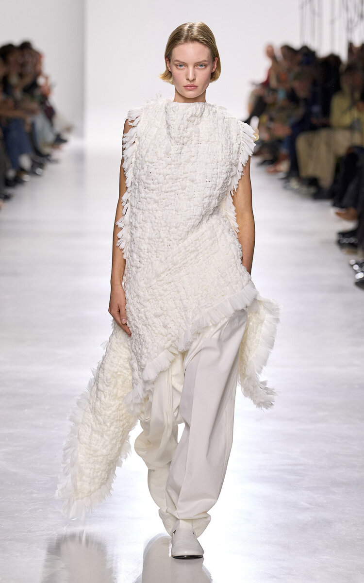 Bottega Veneta Tapered Cotton Poplin Wide-leg Pants In White