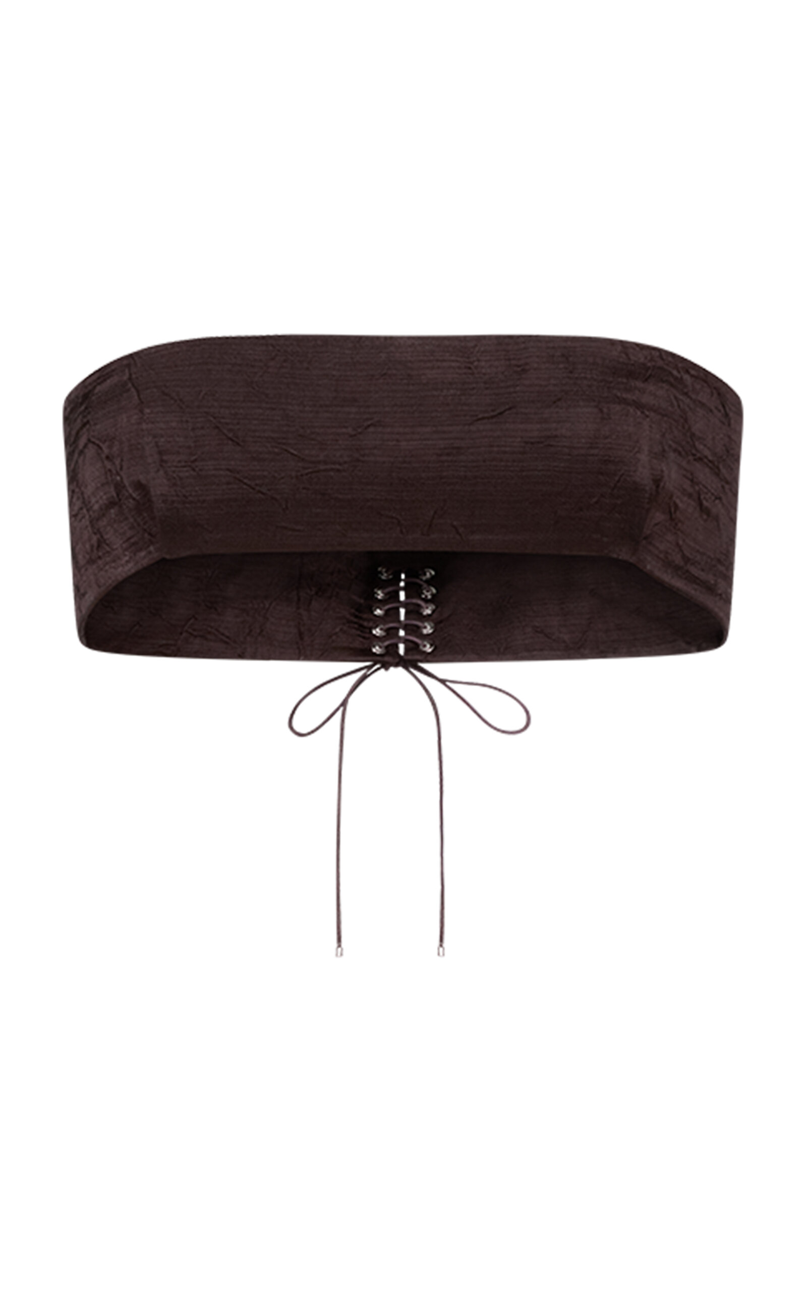 Ludovic de Saint Sernin Maelle Bandeau Lace Top - Brown - XS