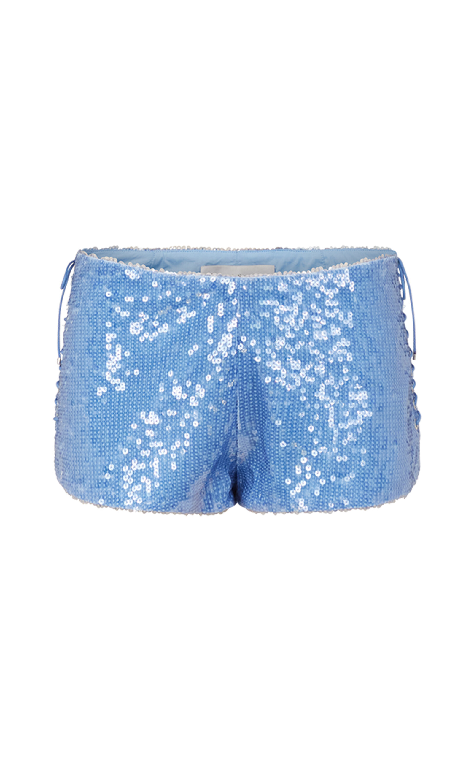 Ludovic De Saint Sernin Sequined Mini Shorts In Blue